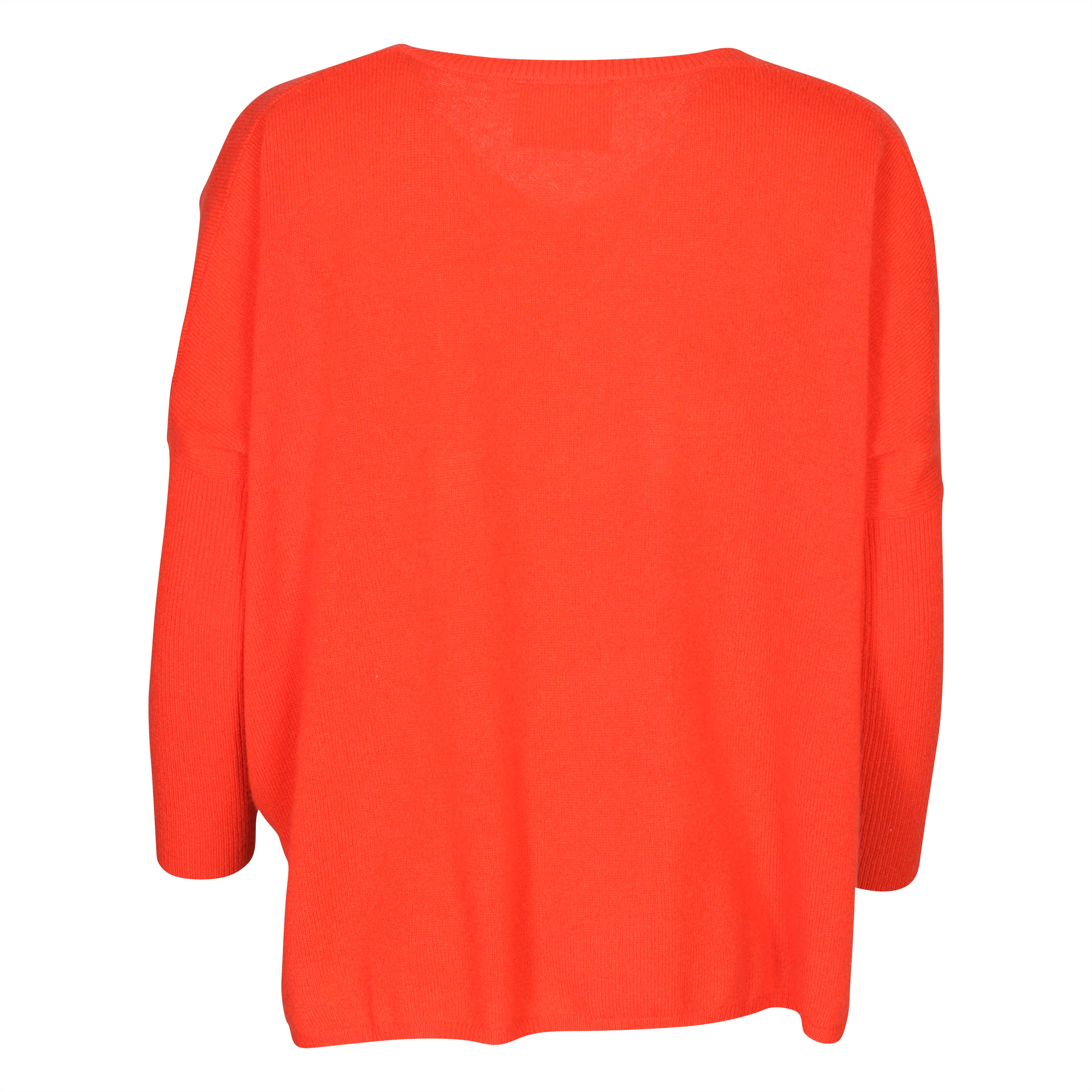 Absolut Cashmere Poncho Sweater in Orange