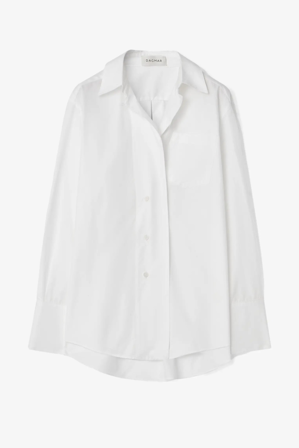 DAGMAR Asymmetric Shirt in White 40