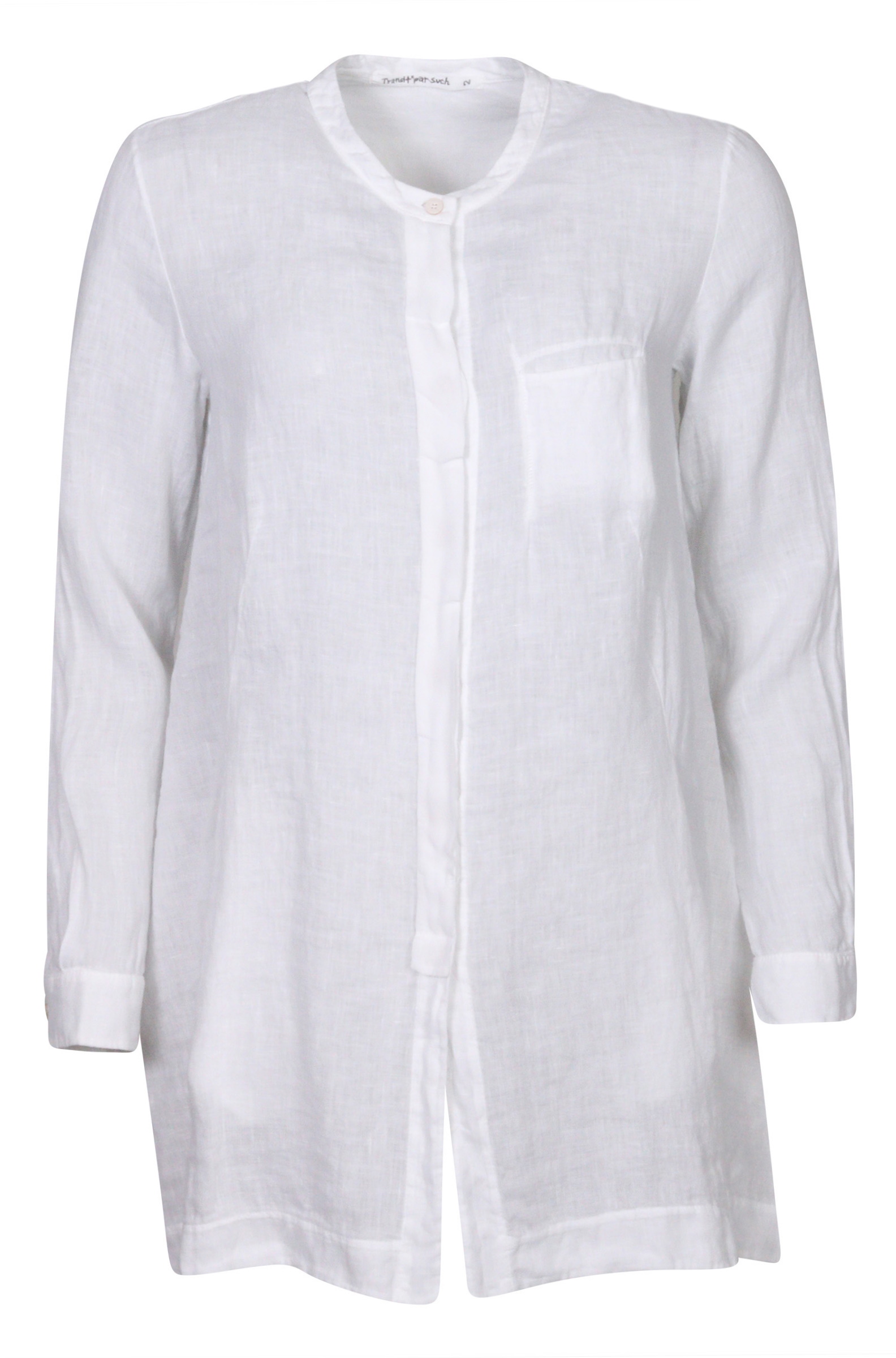 Transit Par Such Linen Shirt White S
