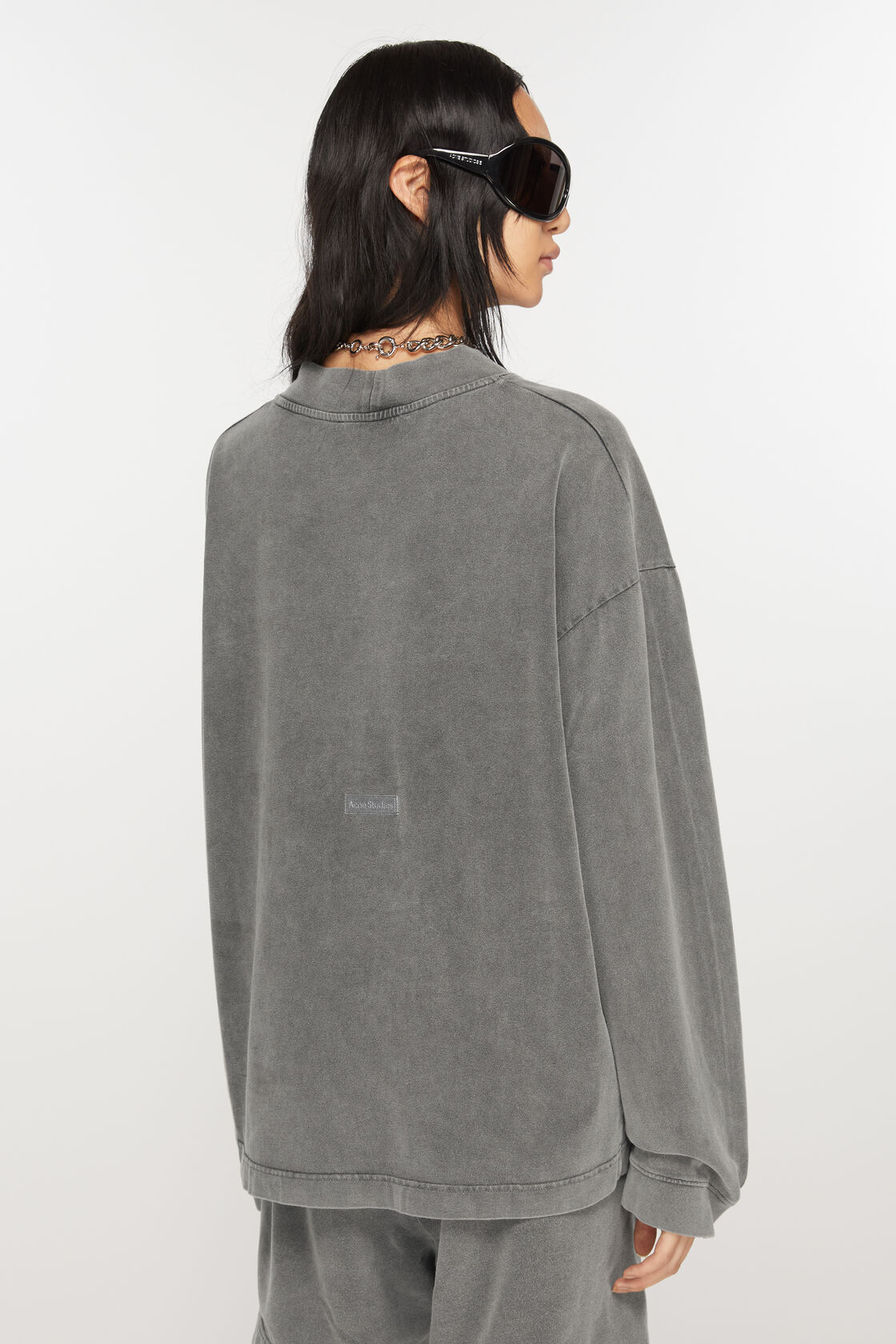 ACNE STUDIOS Vintage Oversize Longsleeve in Faded Black