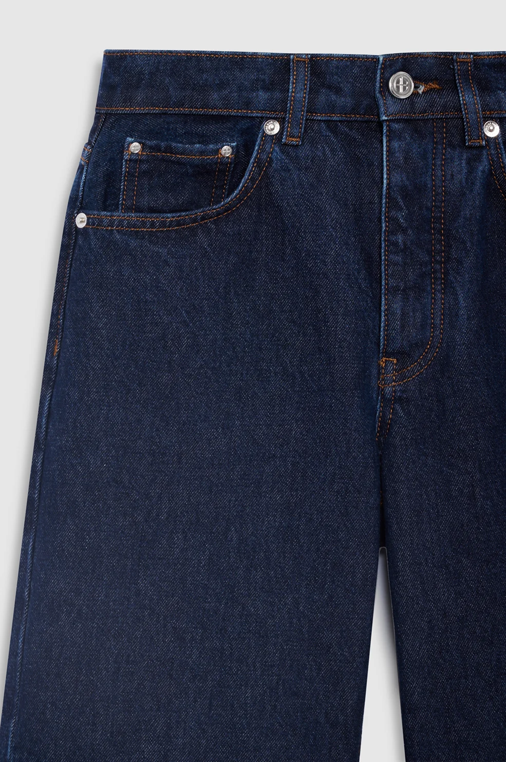 ANINE BING Hugh Jeans Unwashed Blue