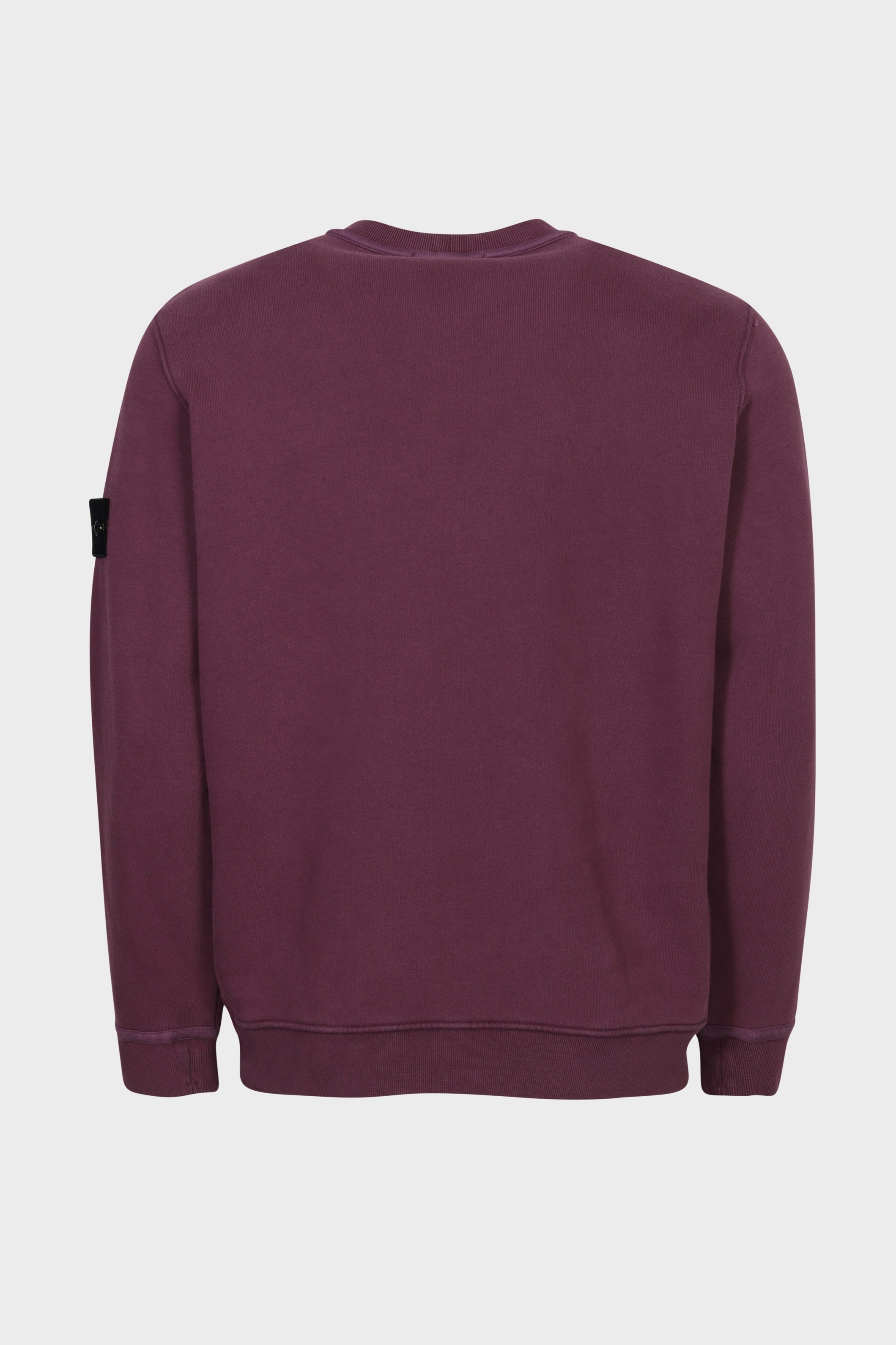 STONE ISLAND Heavy Cotton Sweatshirt in Washed Aubergine L