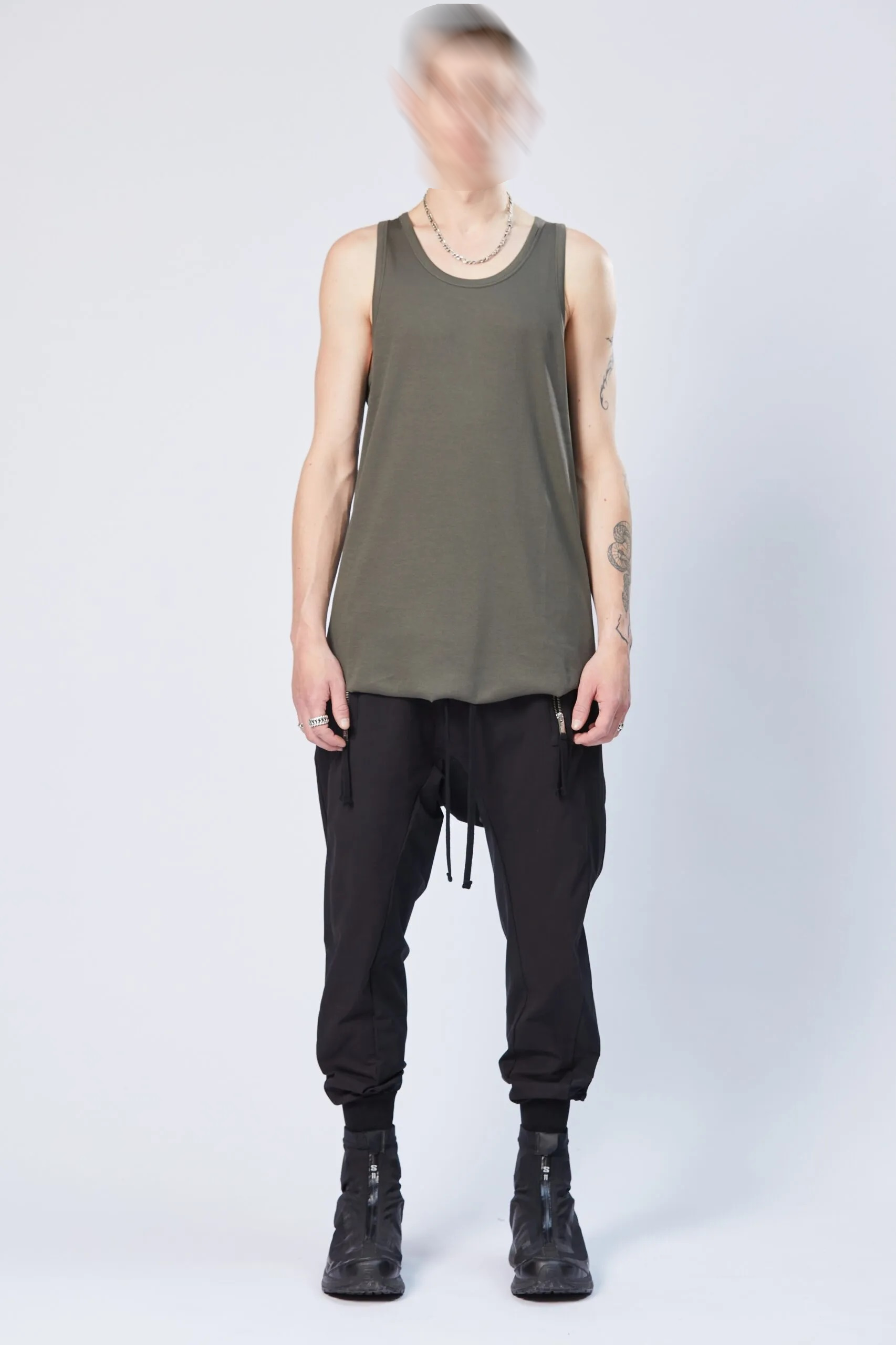 THOM KROM Tank in Ivy Green M