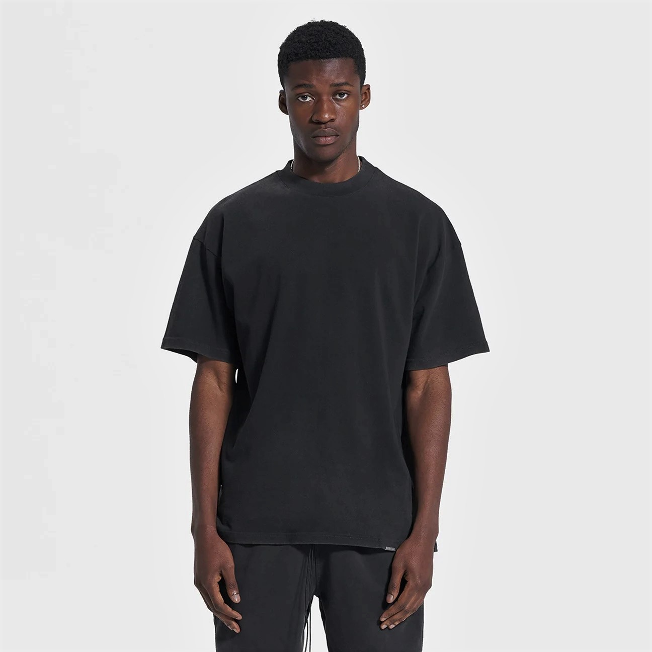 Represent Blank T-Shirt in Off Black