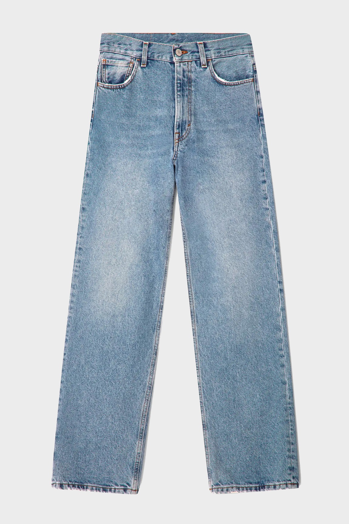 DAGMAR Wide Leg Jeans in Light Blue