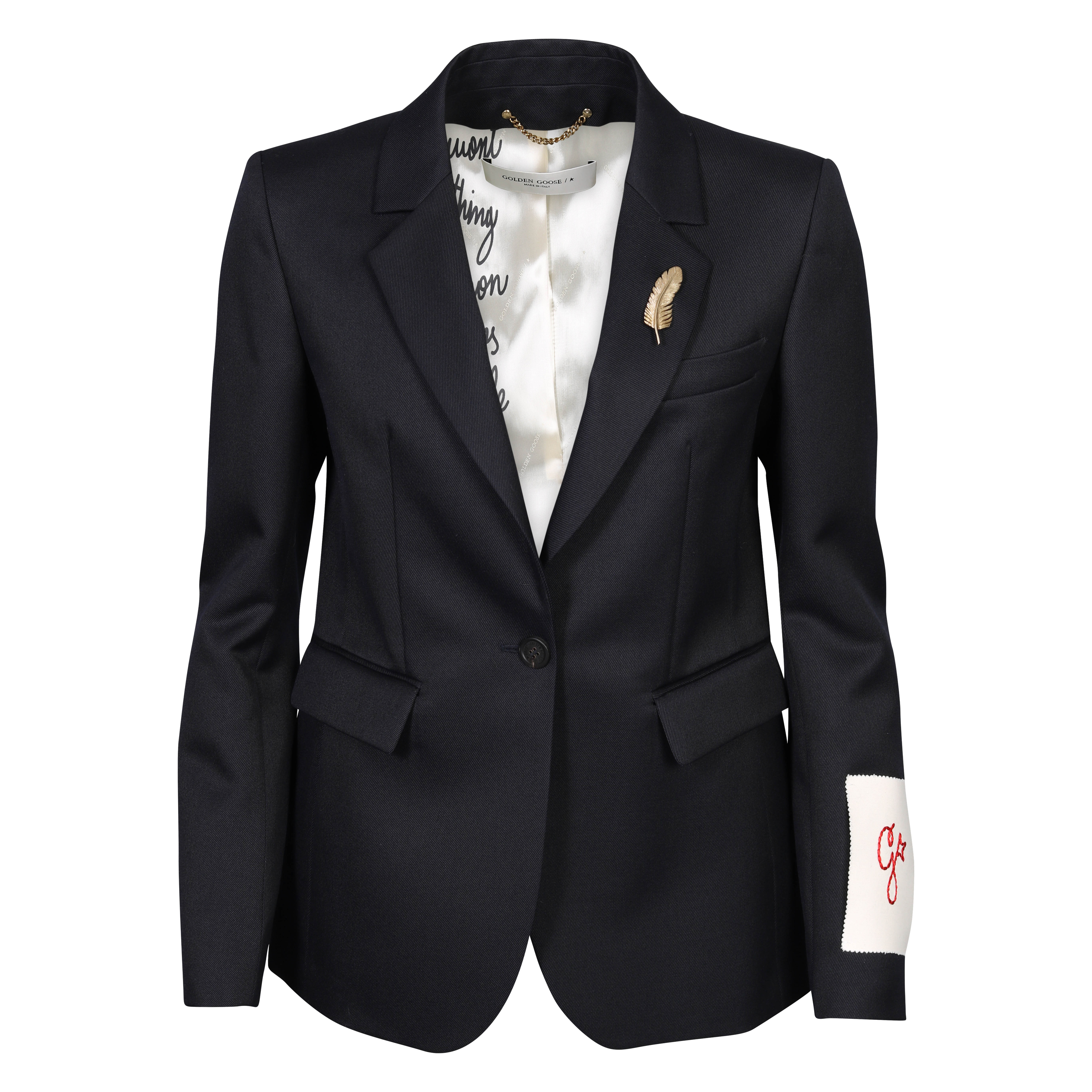 Golden Goose Fitted Blazer Dune in Dark Navy