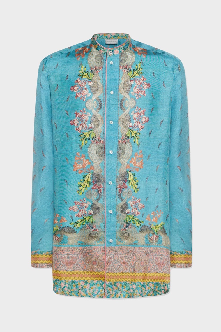 PIERRE-LOUIS MASCIA Long Silk Shirt