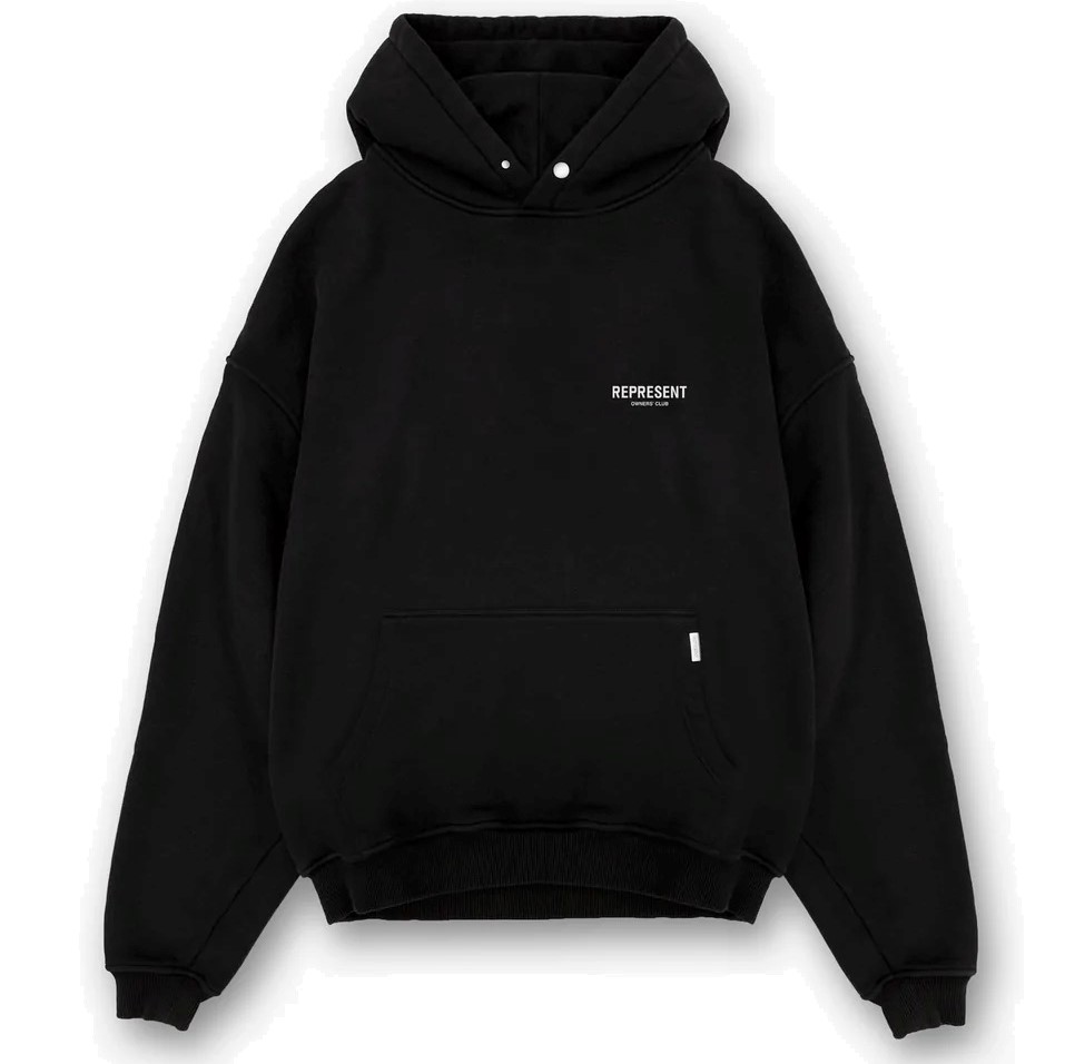 REPRESENT Owners Club Hoodie in Black M