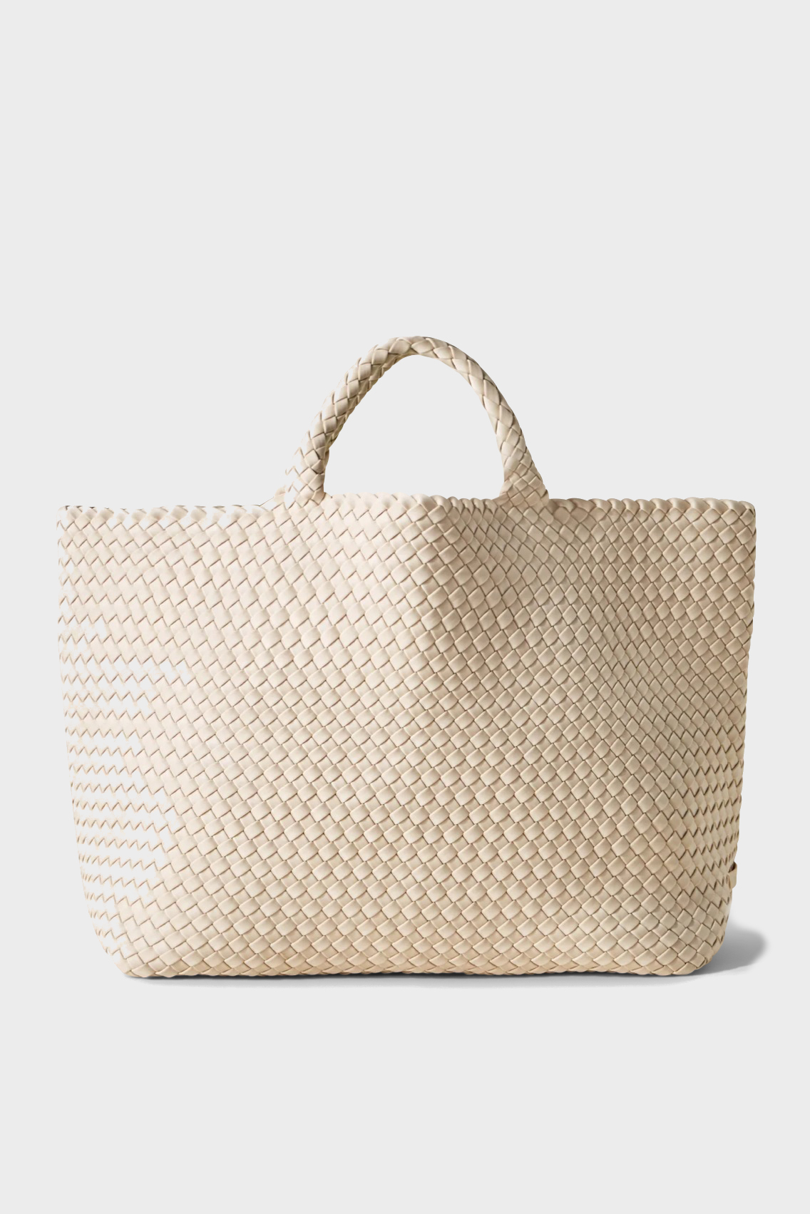 NAGHEDI Handwoven Large Tote St. Barth in Ecru