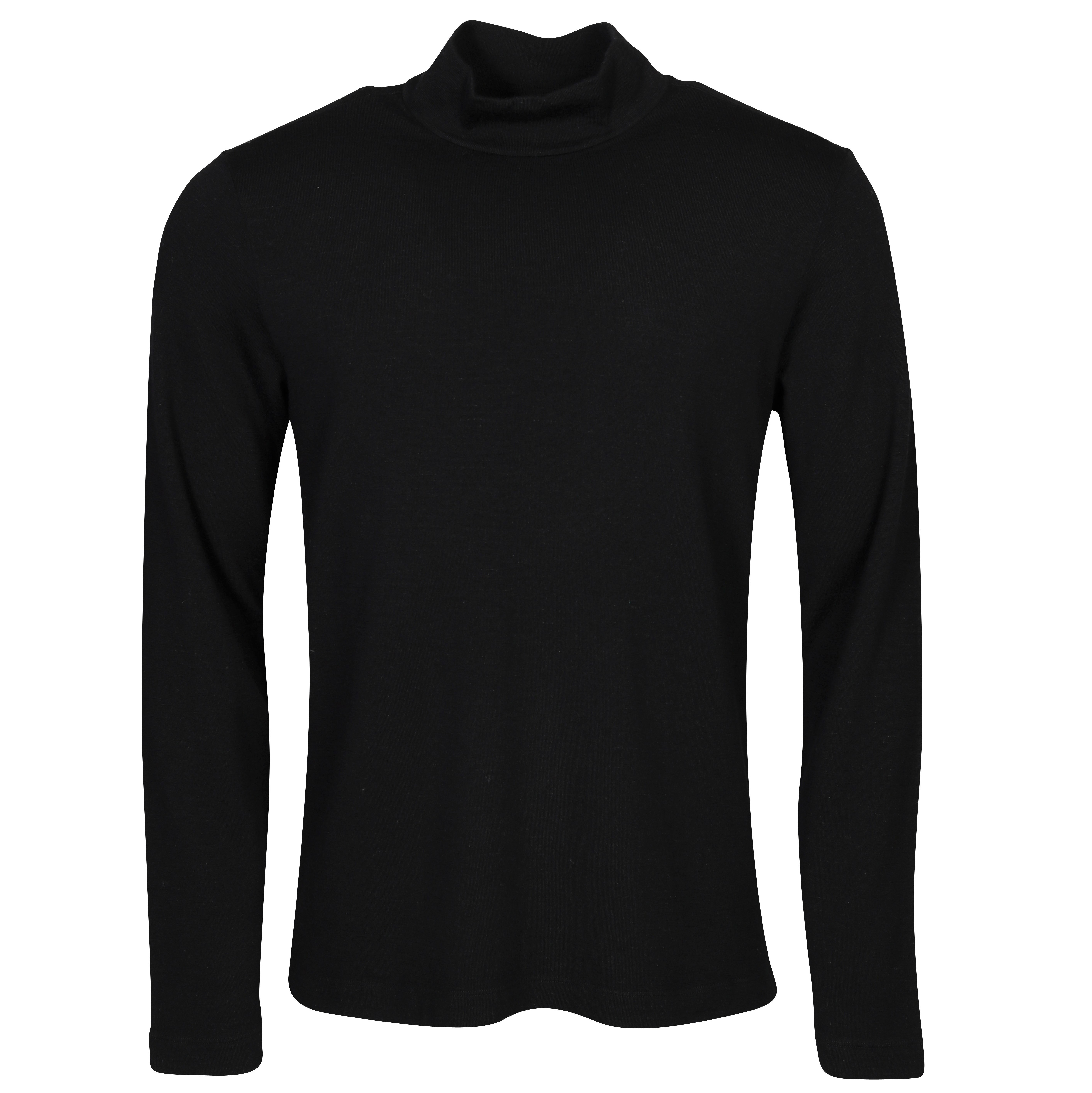 Transit Uomo Turtleneck Knit Pullover in Black