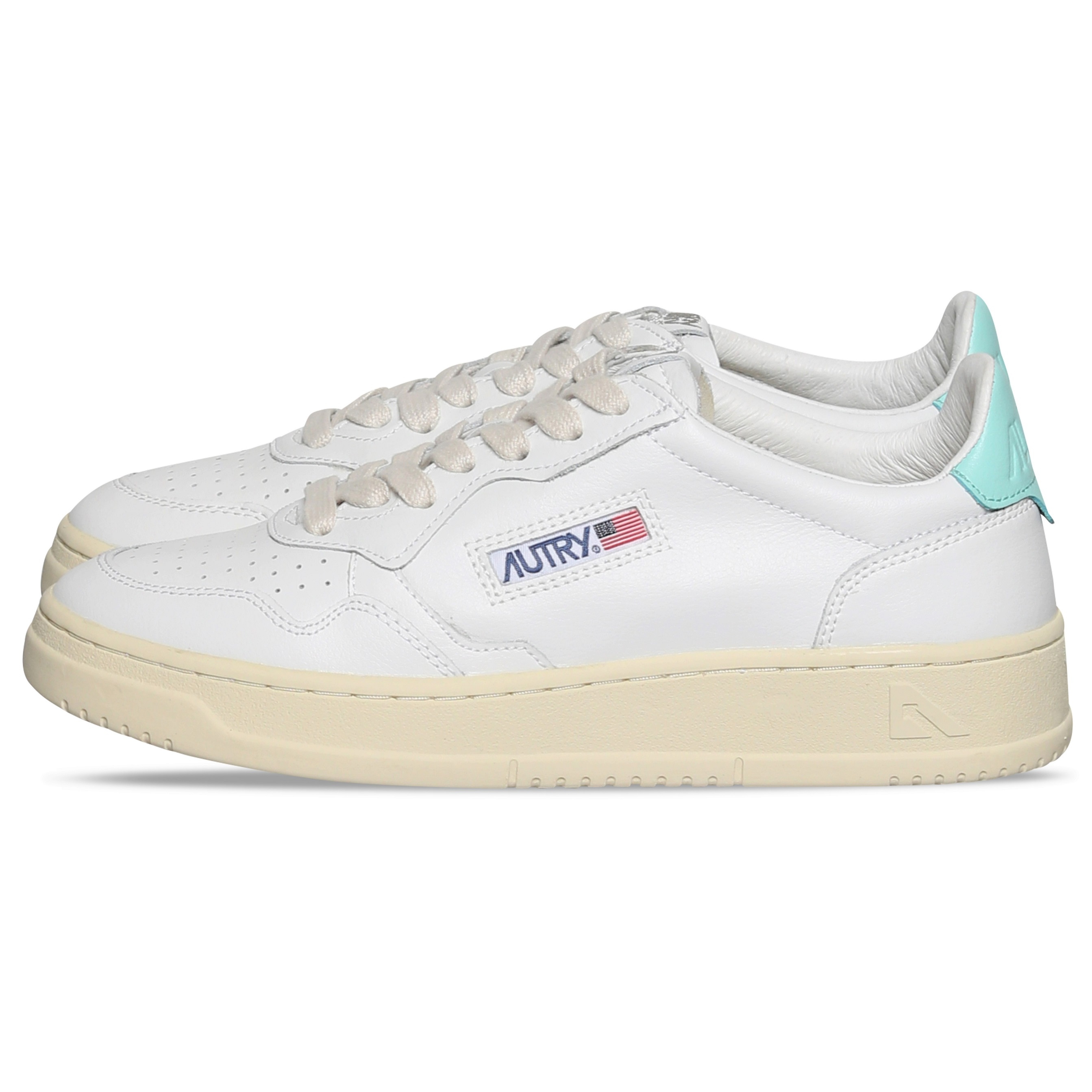 Autry Action Shoes Low Sneaker White/Turqoiuse
