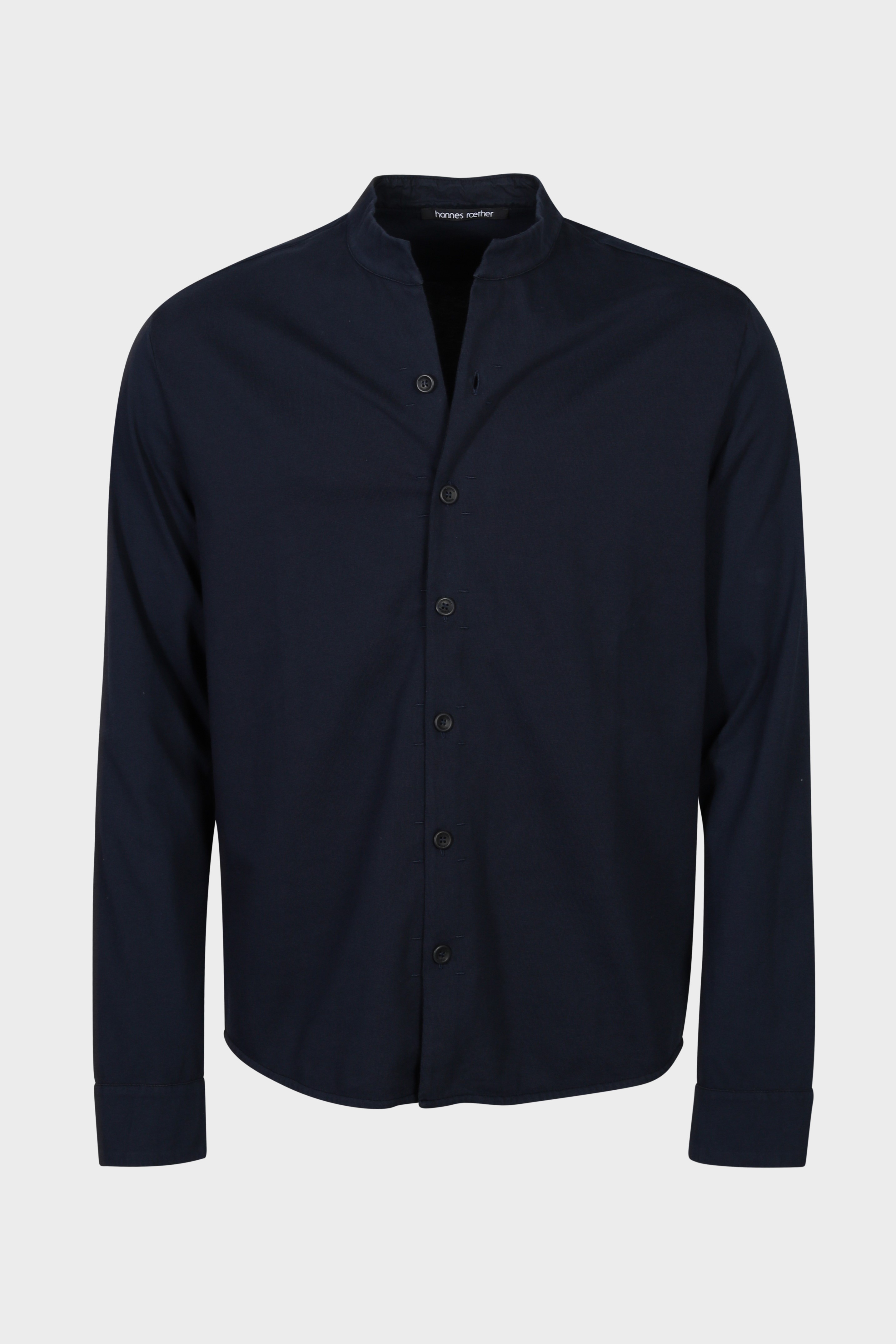 HANNES ROETHER Jersey Overshirt in Navy HANNES ROETHER Jersey Overshirt in Navy XXL