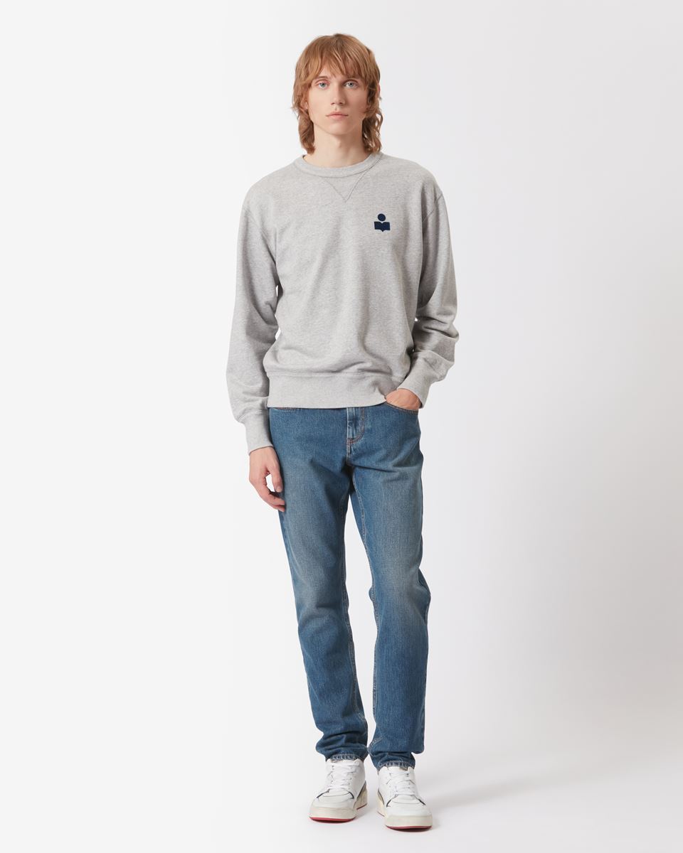 ISABEL MARANT Mike Sweatshirt in Grey/Midnight S