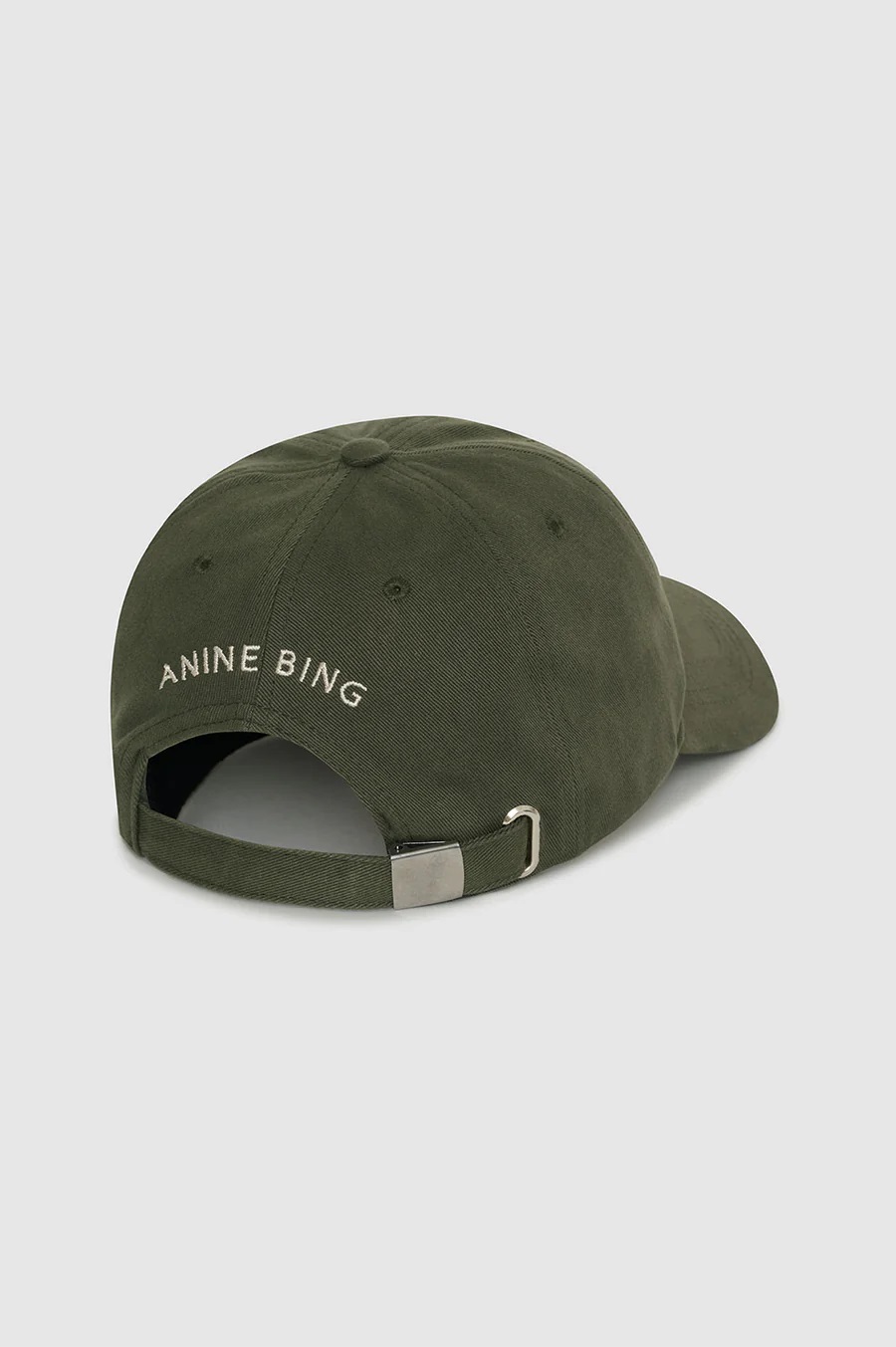ANINE BING Jeremy Baseball Cap AB in Dark Olive