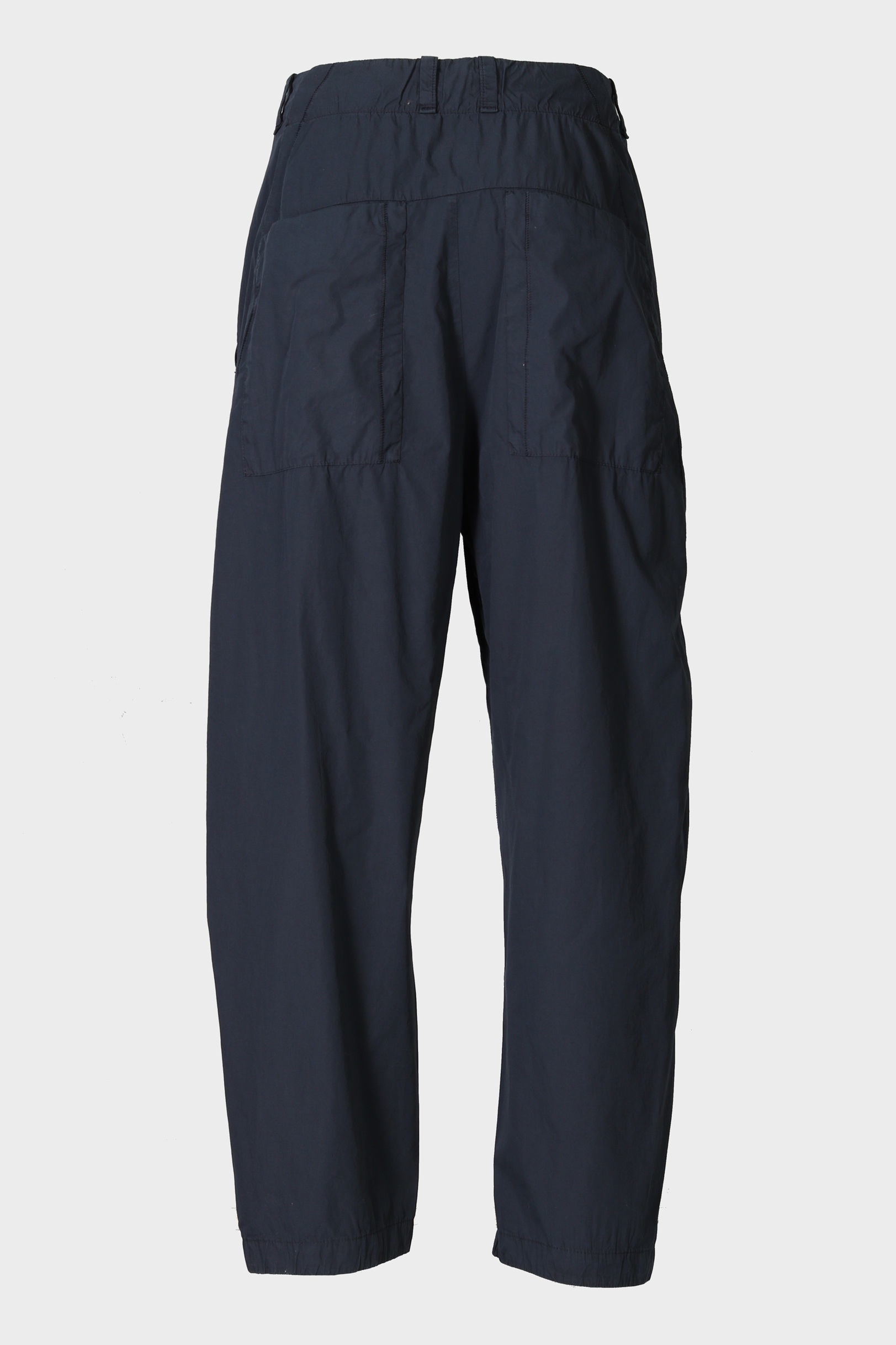 TRANSIT UOMO Light Cotton Barrel Fit Pant in Blue