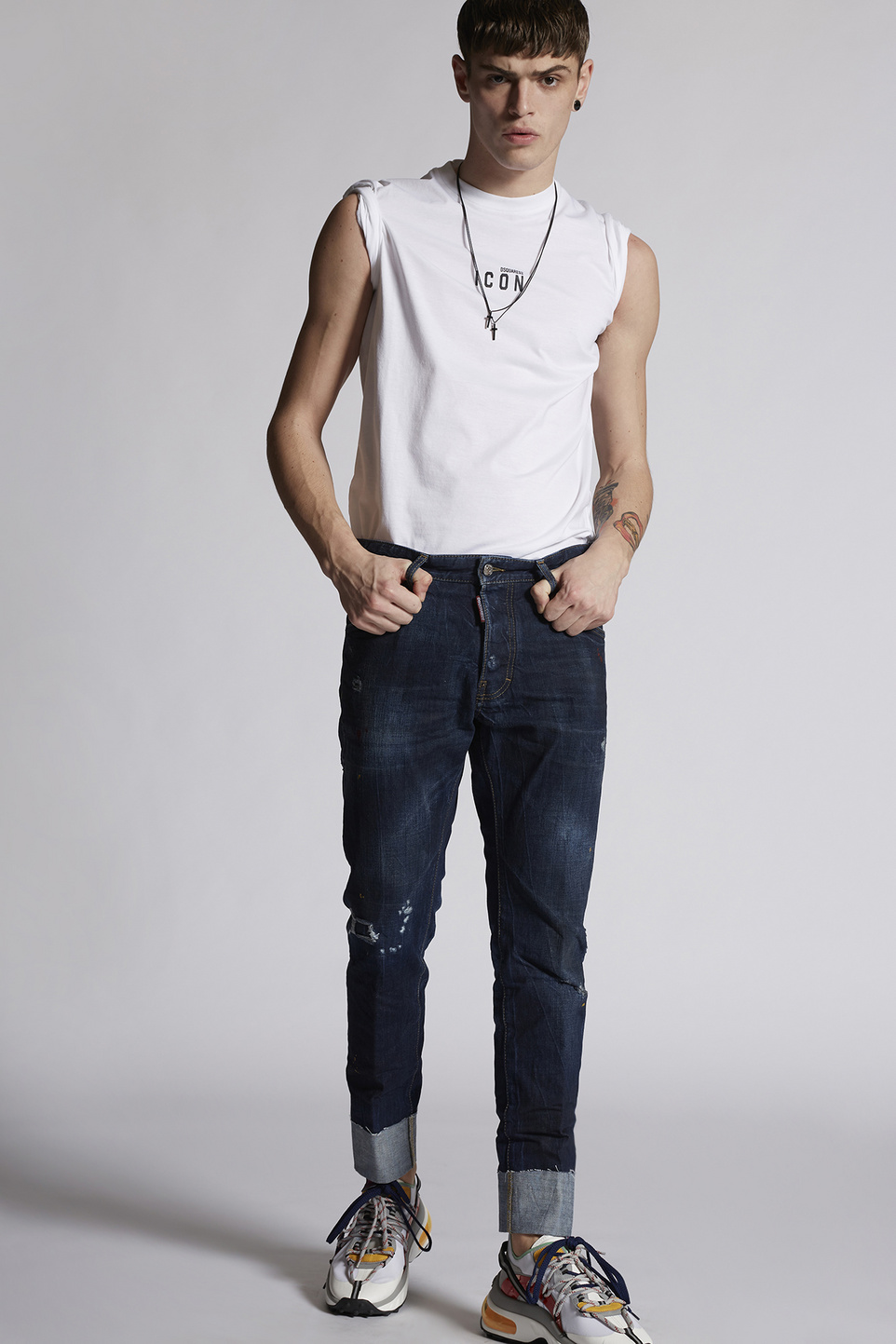 Dsquared Cool Guy Cropped Blue Washed