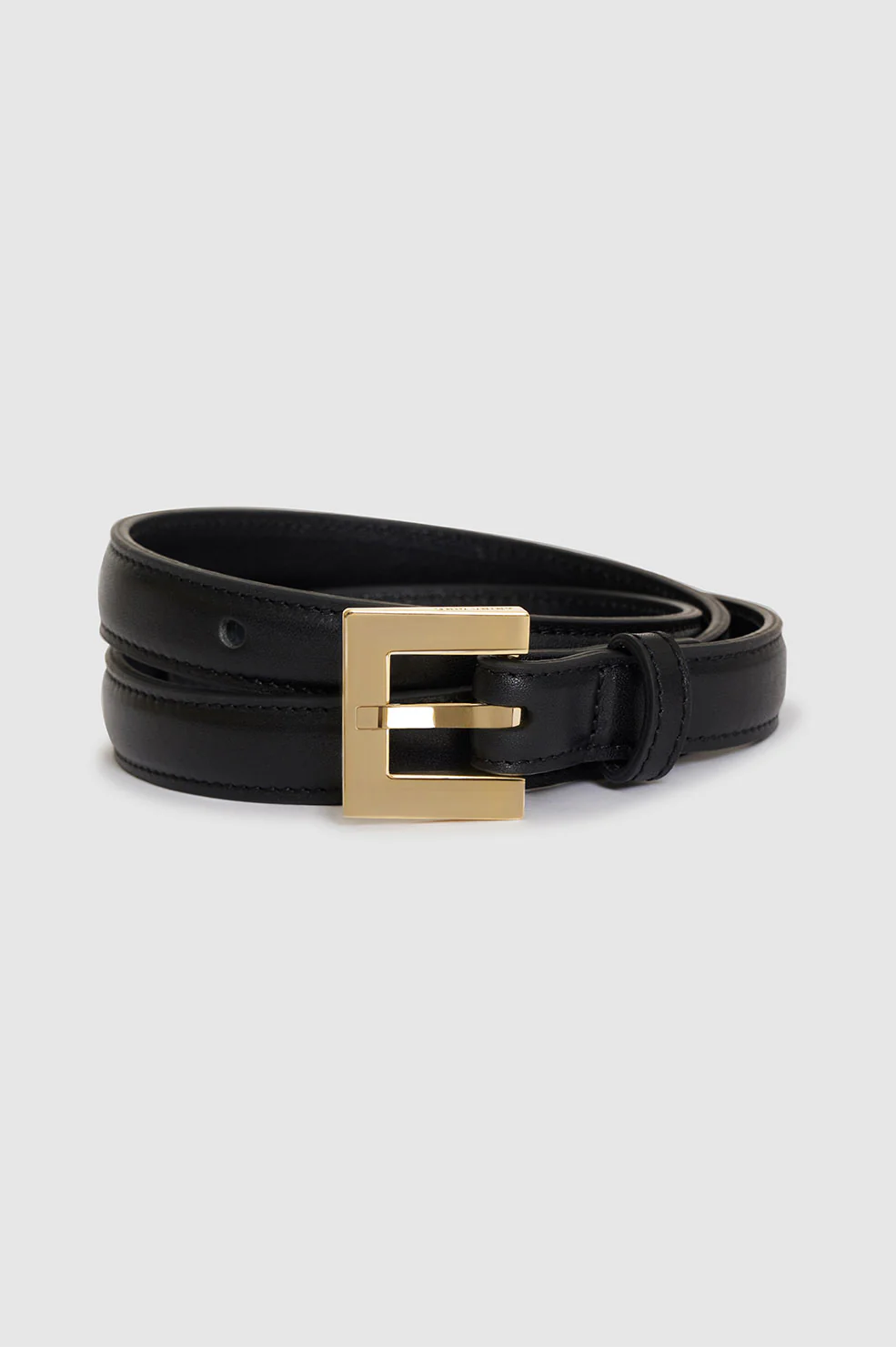 ANINE BING Nicola Belt in Black/Gold