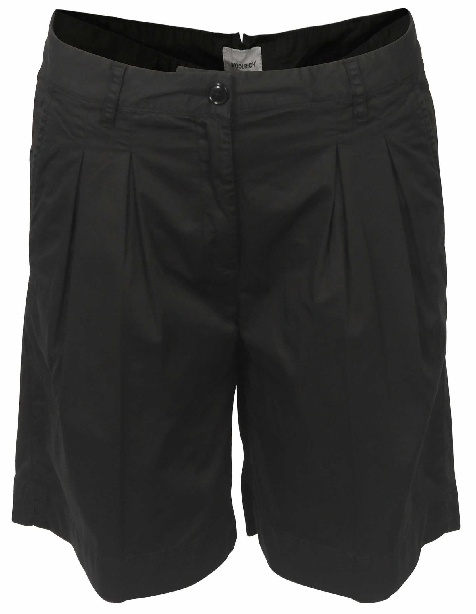 Woolrich Cotton Satin Shorts Black