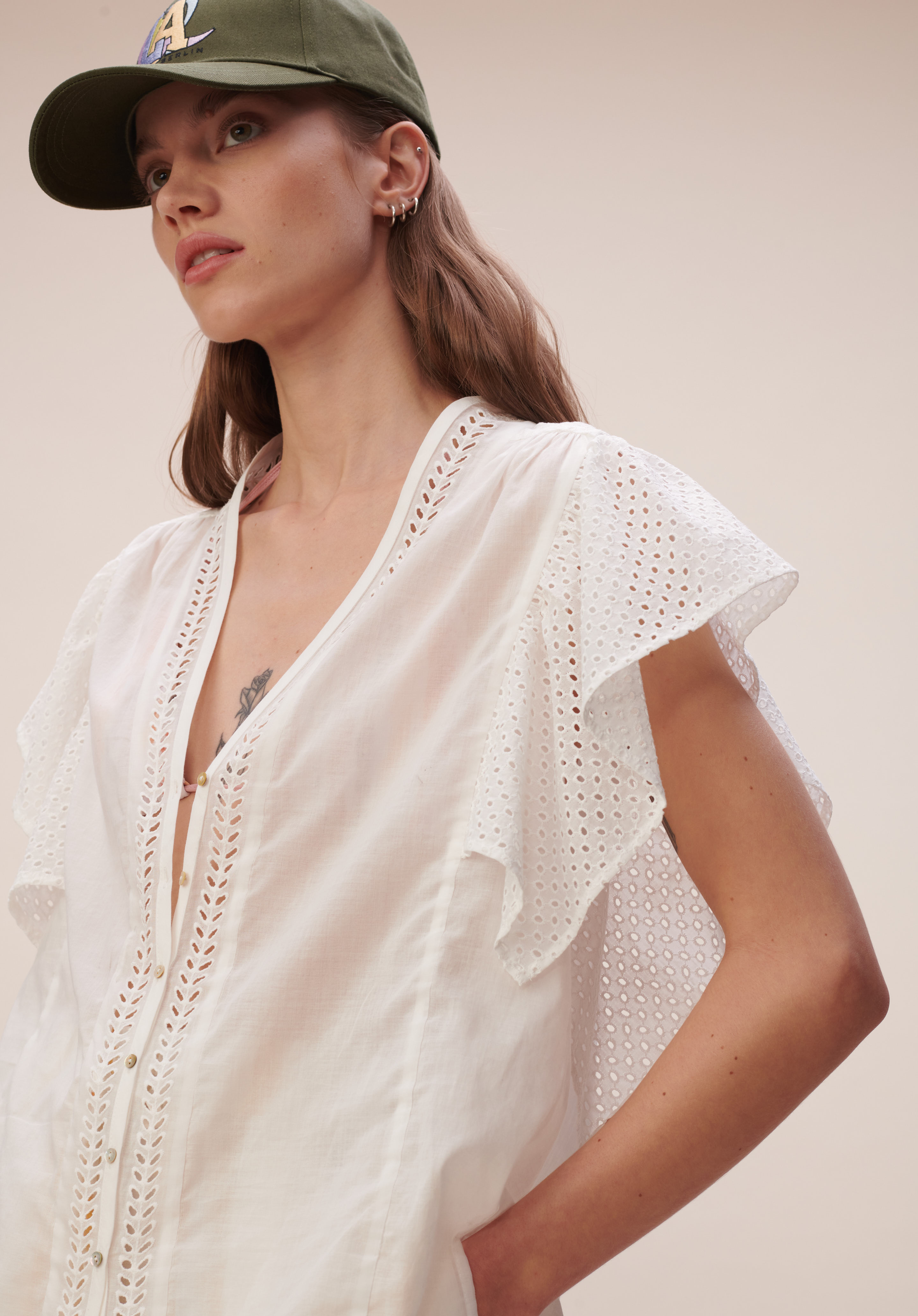 Lala Berlin Blouse Tizia in White