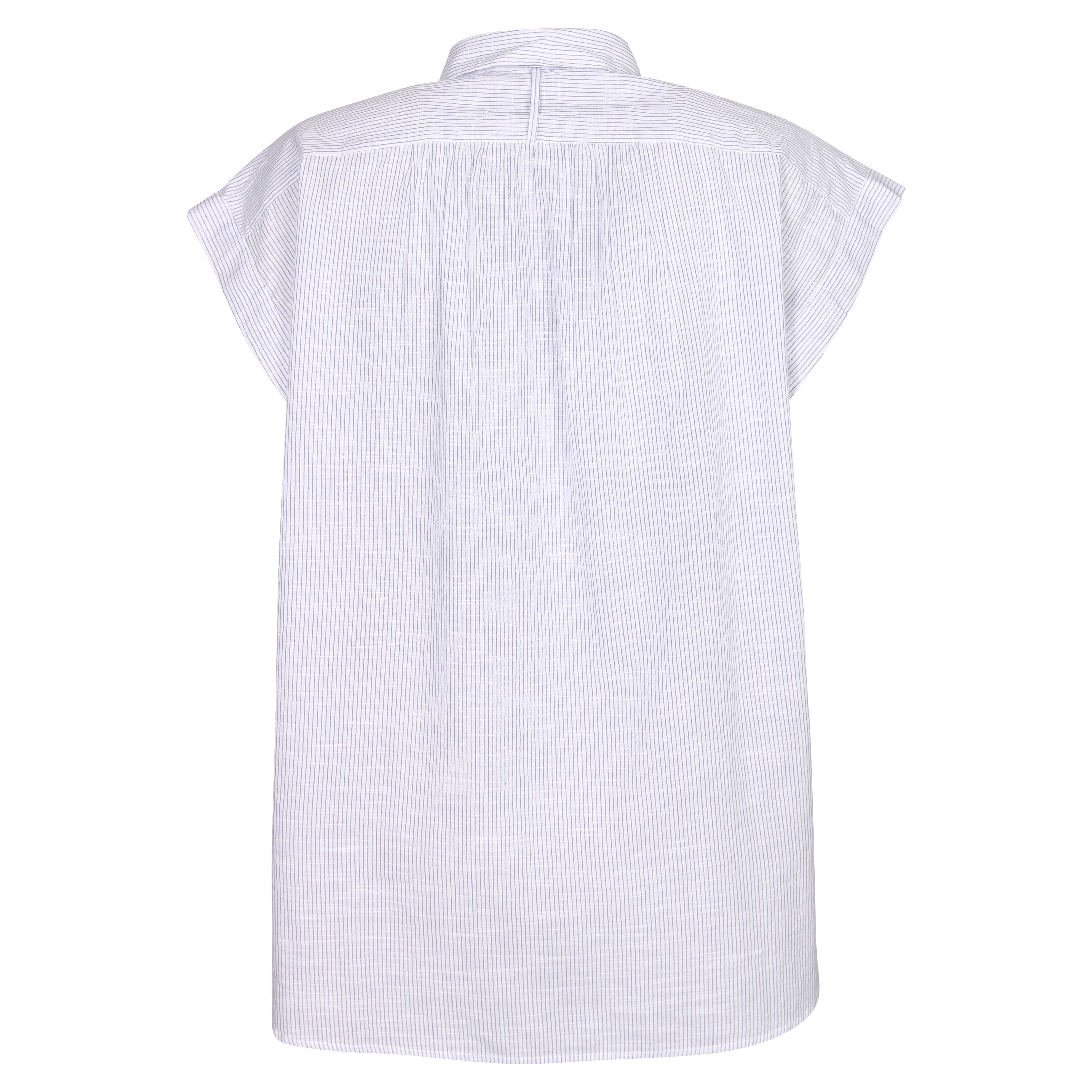 Nili Lotan Blouse Normandy Blue/White Stripes