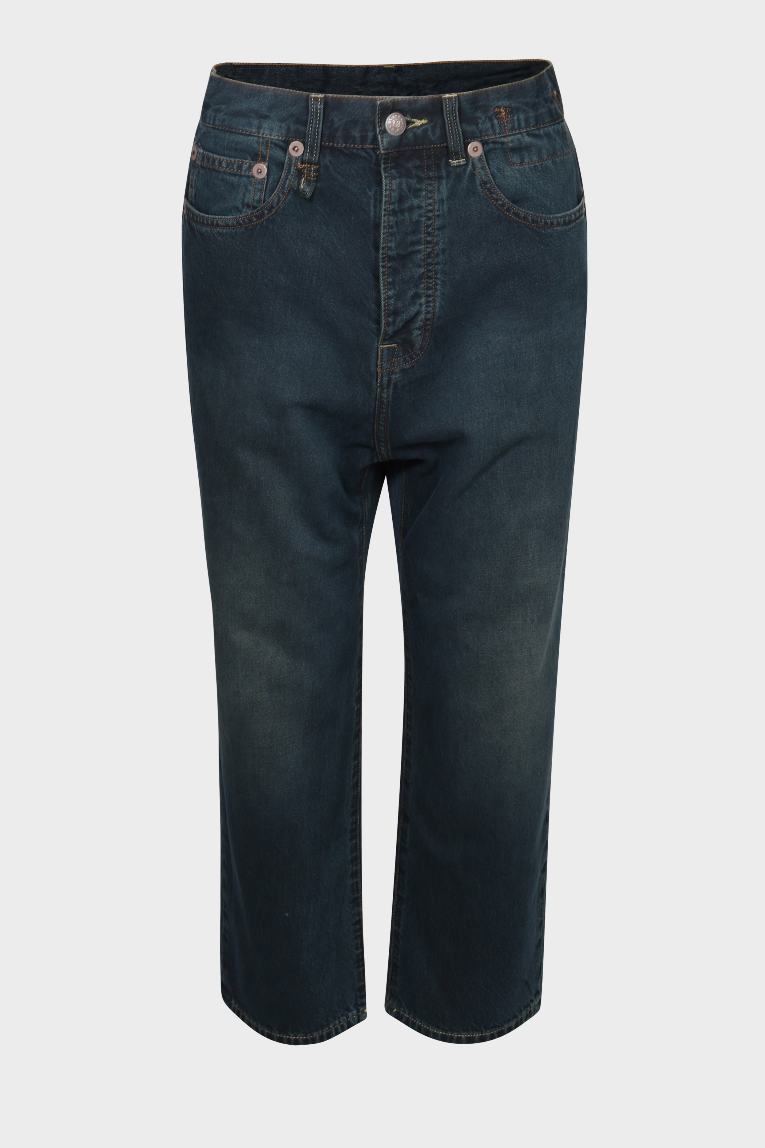 R13 Boyfriend Tailored Drop in Camden Indigo