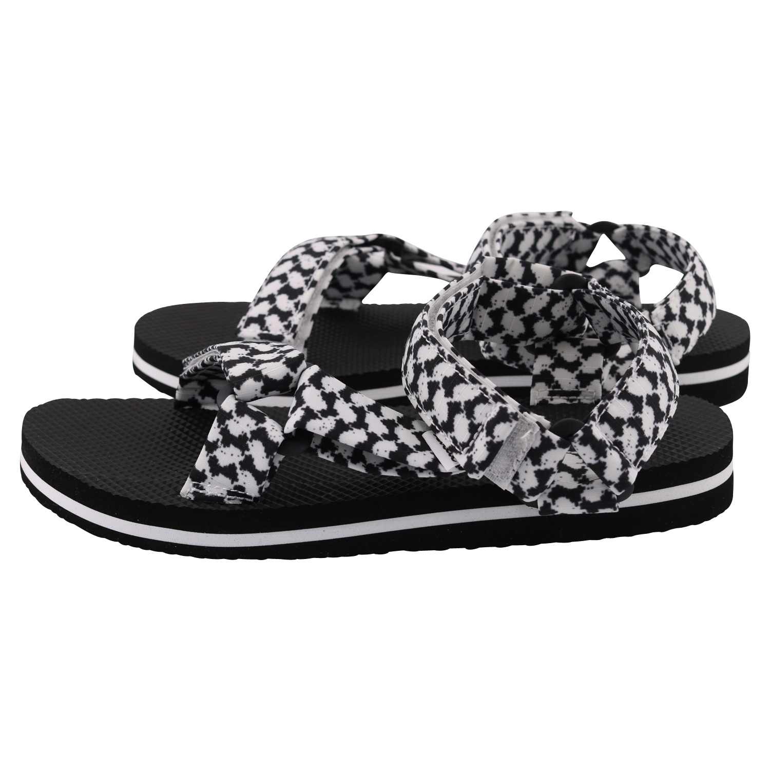 Lala Berlin Sandals Alanis Kufiya Scribble Black