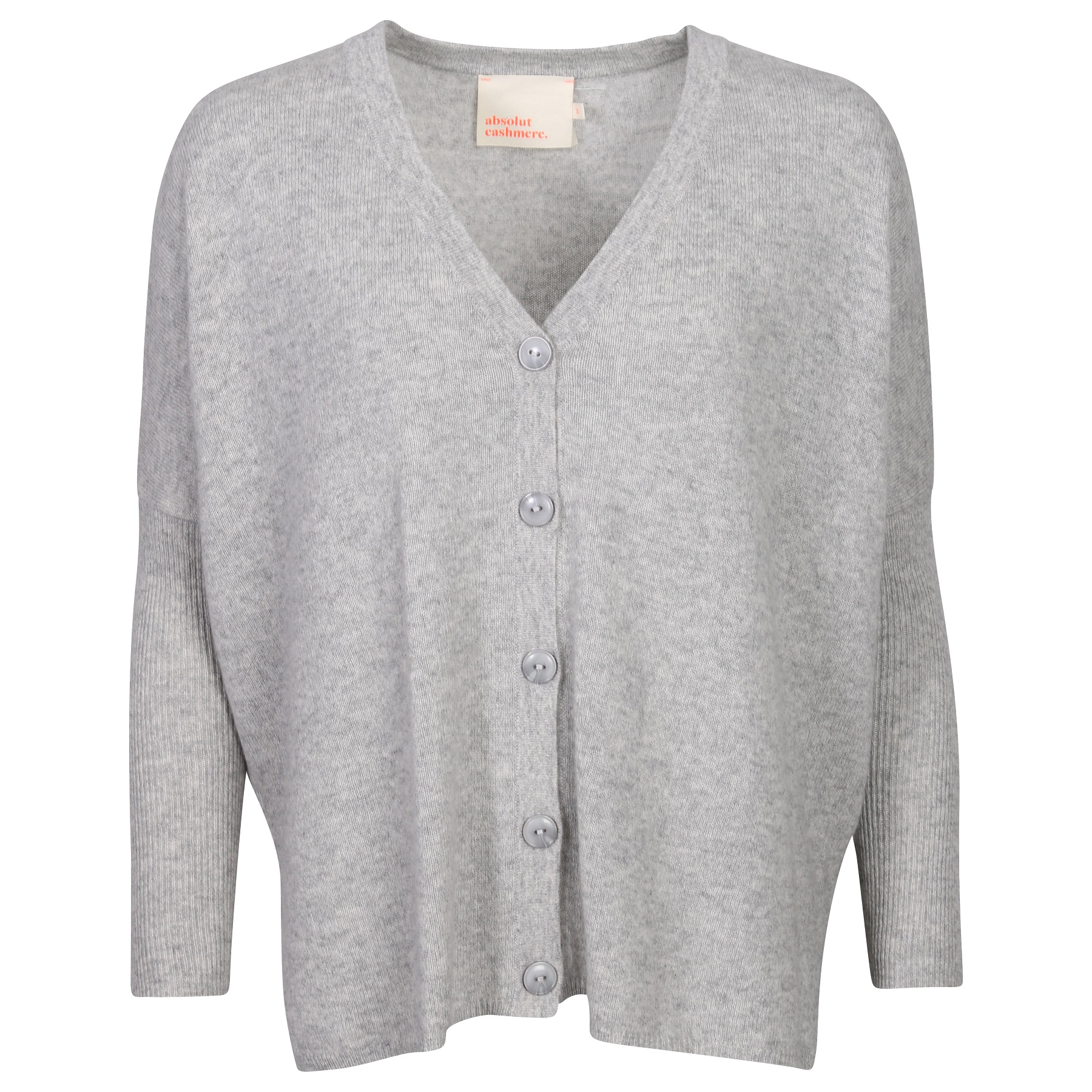 Absolut Cashmere Poncho Cardigan in Grey Melange S