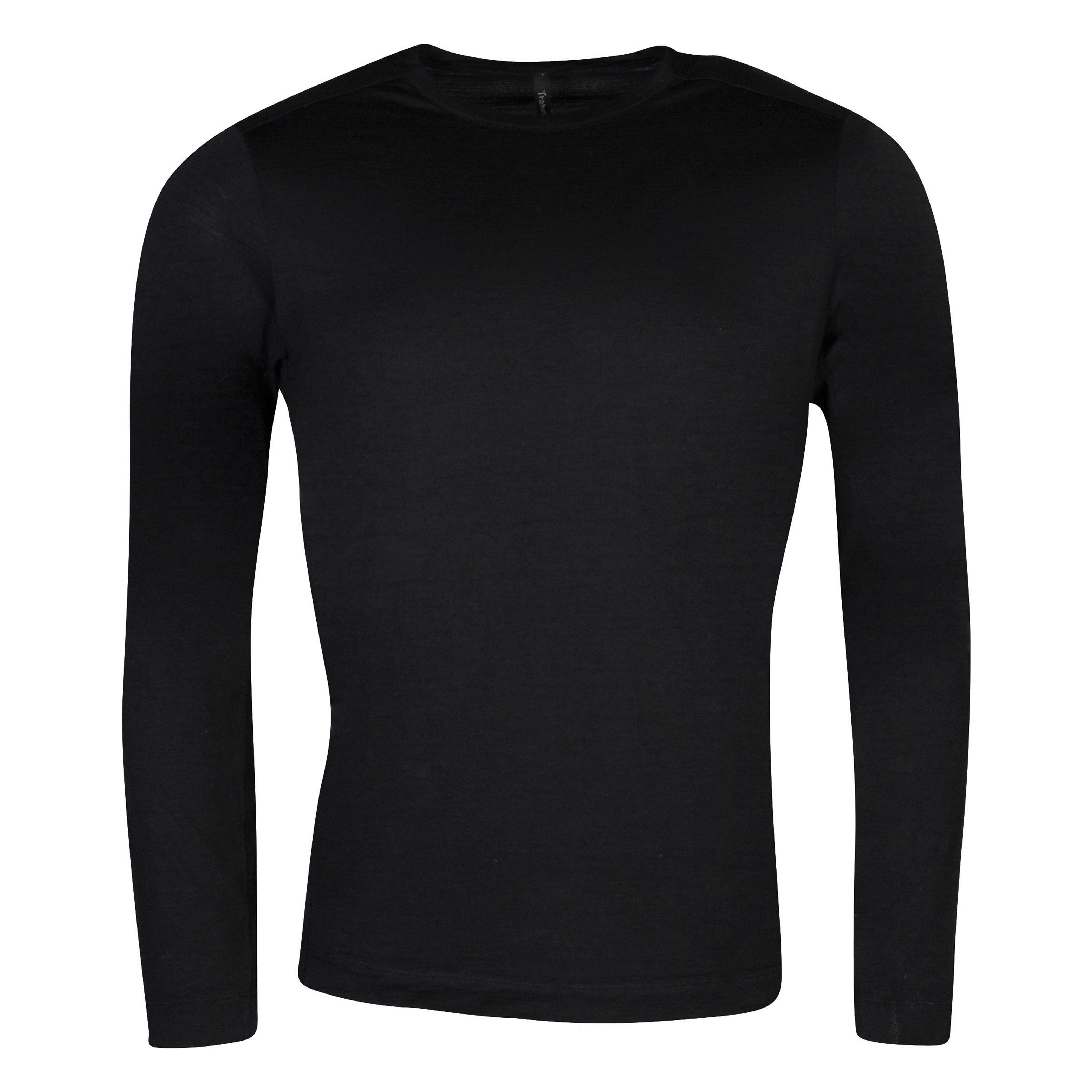 Transit Uomo Wool Longsleeve in Black 3XL