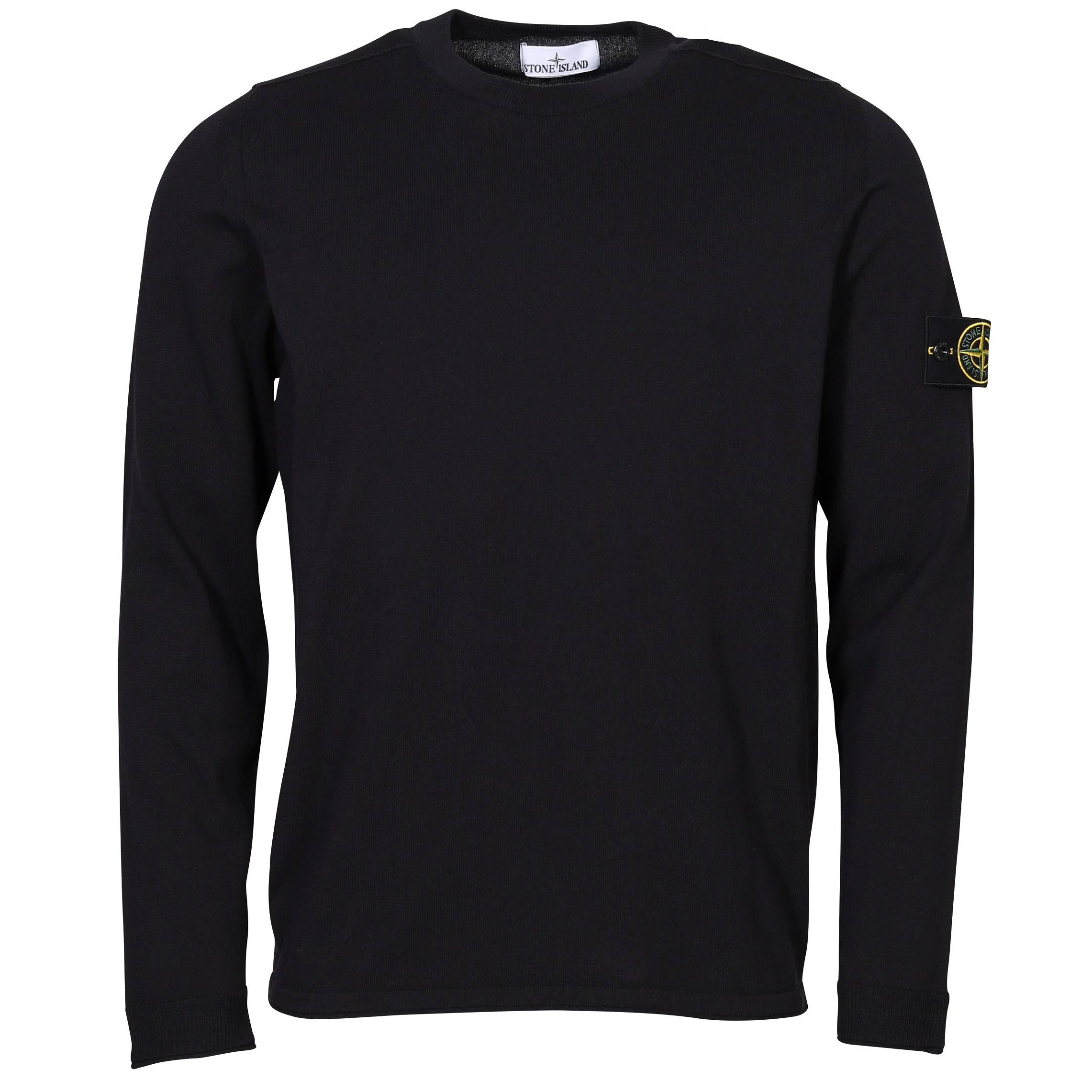 STONE ISLAND Cotton Knit Pullover in Navy Blue L