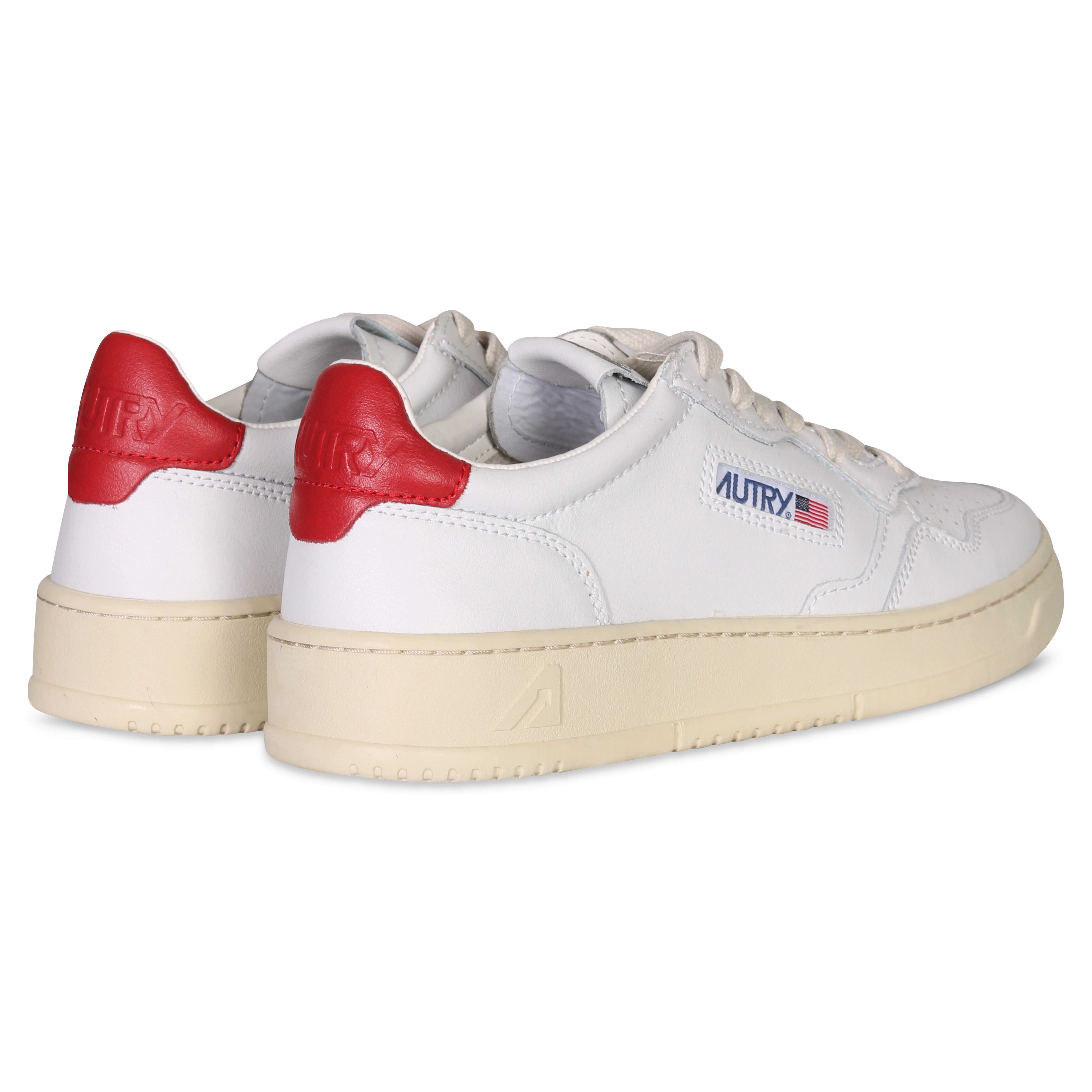 Autry Action Shoes Vintage White/Red