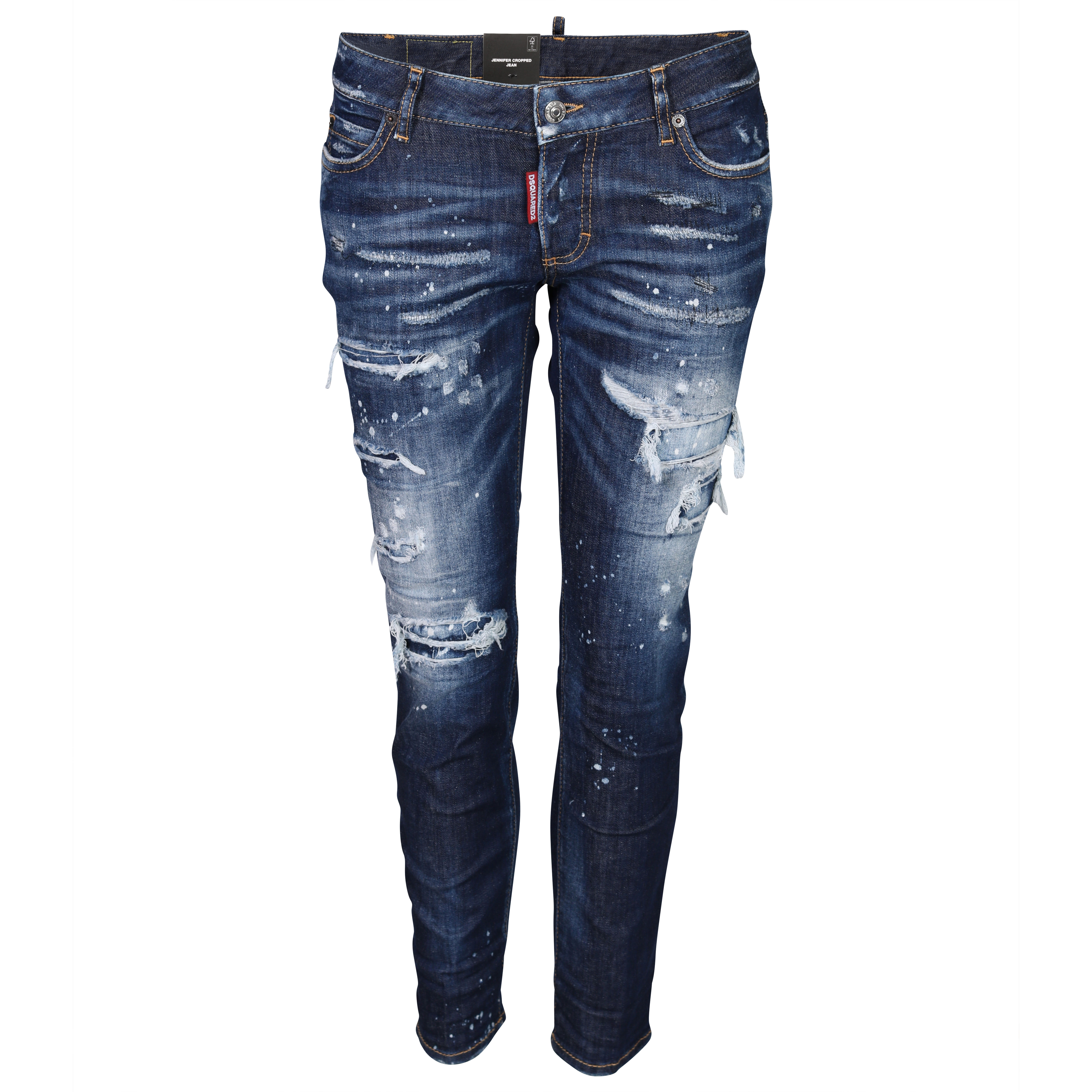 Dsquared Jeans Jennifer Cropped Jean Blue Washed