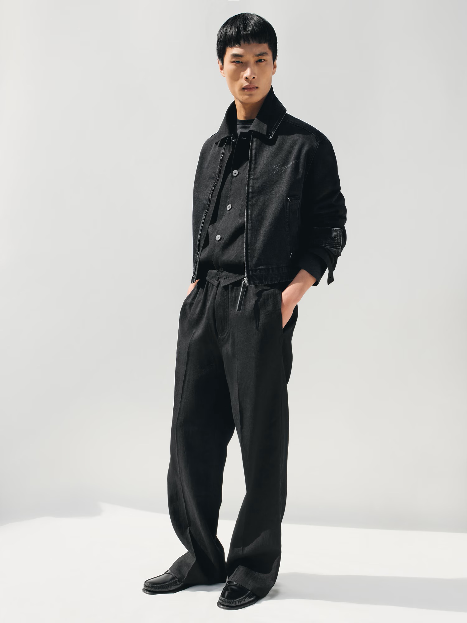 JACQUEMUS de-Nîmes Denim Jacket in Black