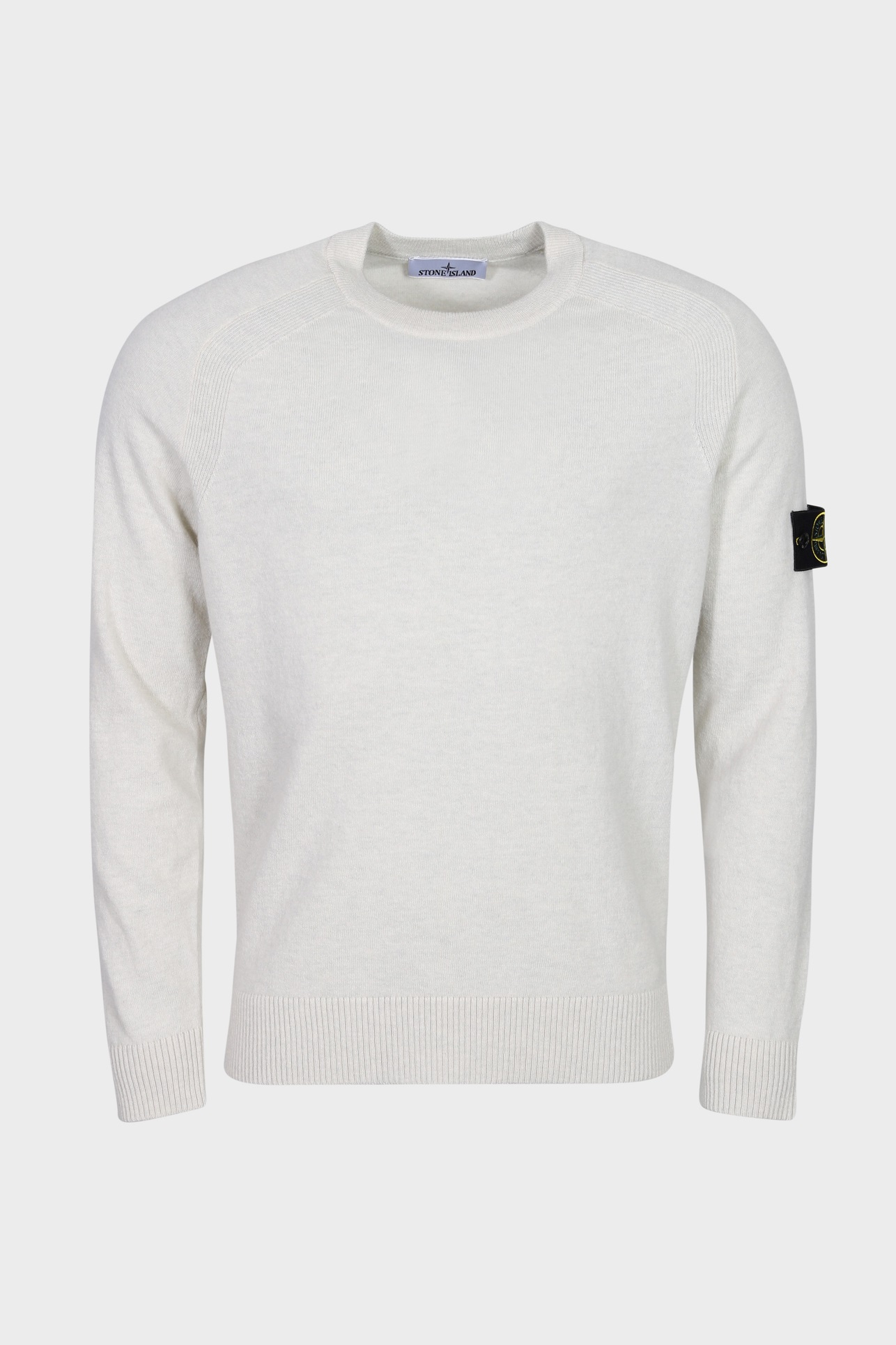 STONE ISLAND Knit Pullover in Heather Light Beige