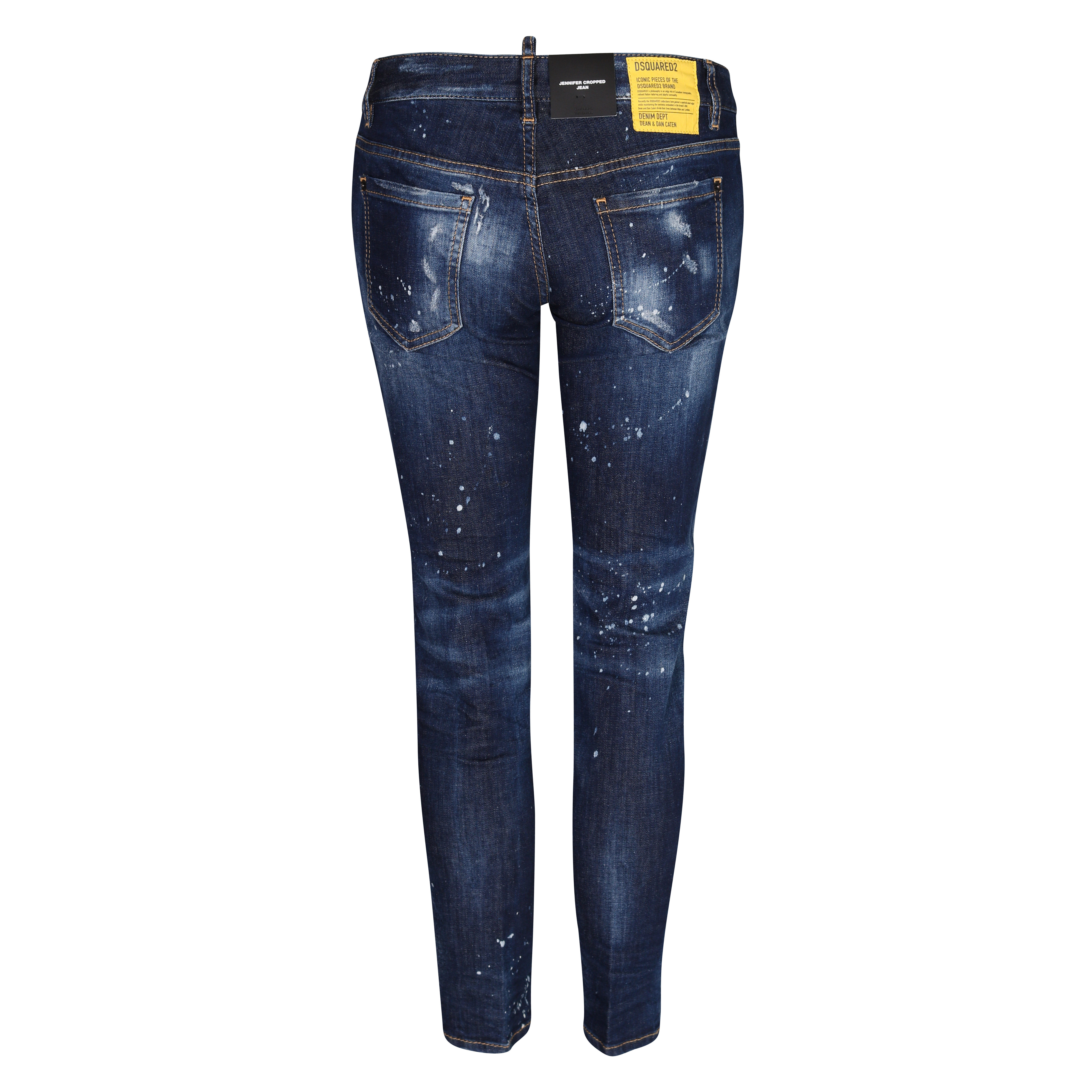 Dsquared Jeans Jennifer Cropped Jean Blue Washed