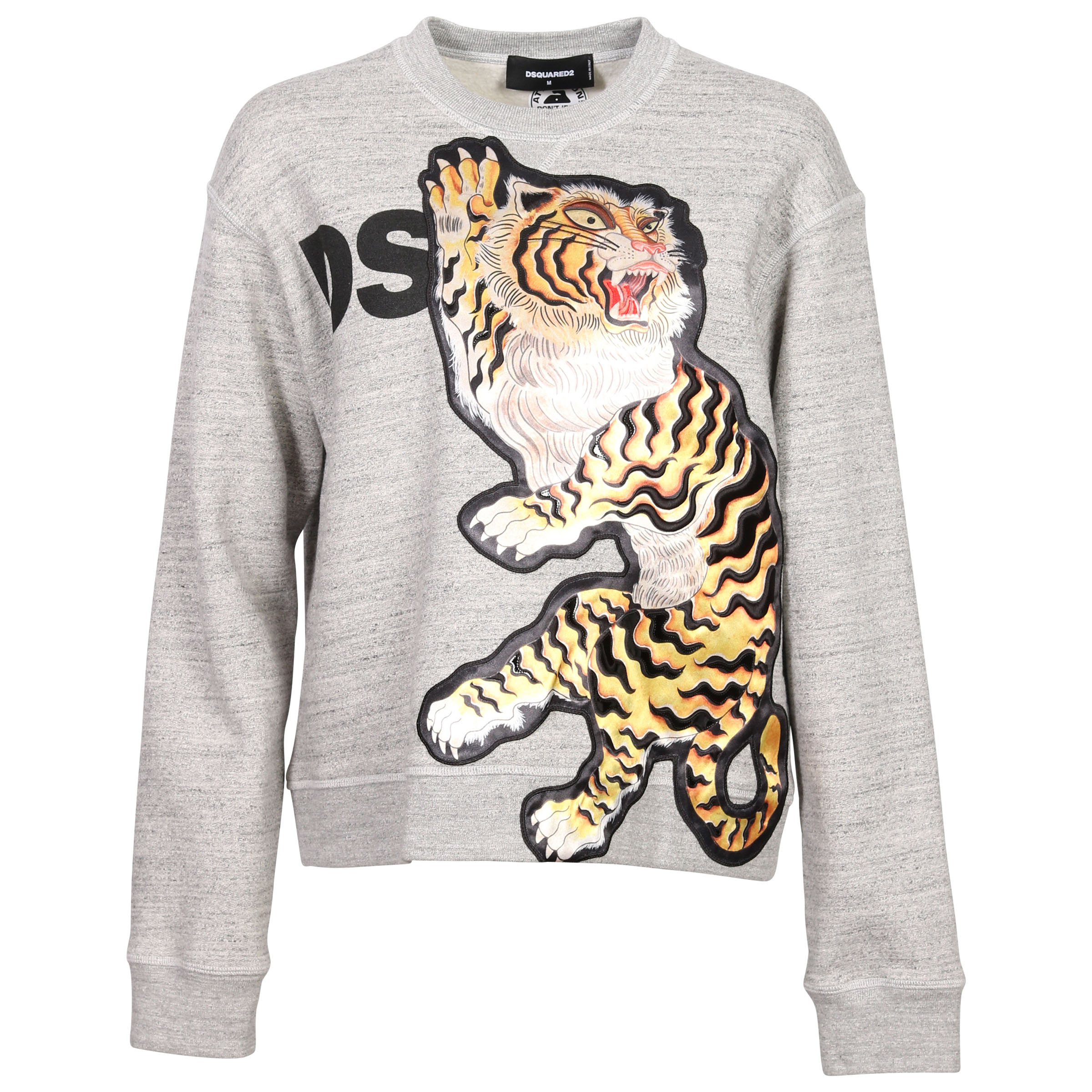 Dsquared Sweatshirt Heathergrey Lion Patch
