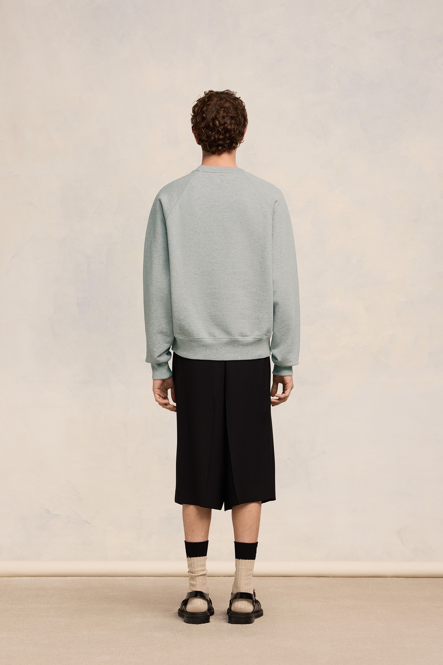 AMI PARIS Alexandre Mattiussi Sweatshirt in Heather Ash Grey XL