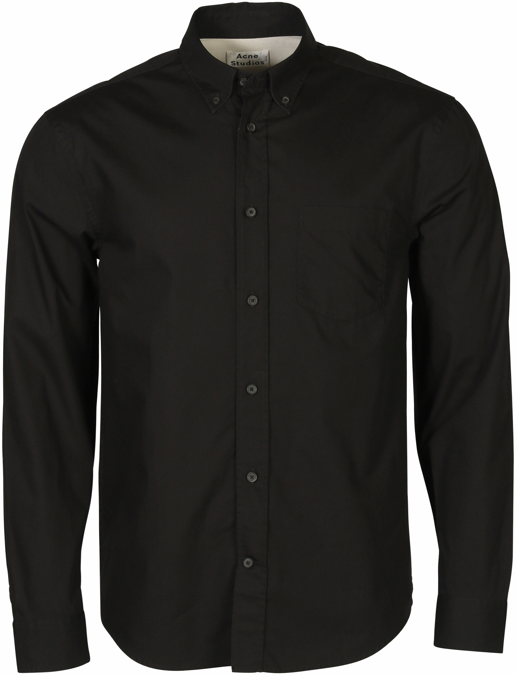 Acne Studios Soft Poplin Shirt Sarkis Black