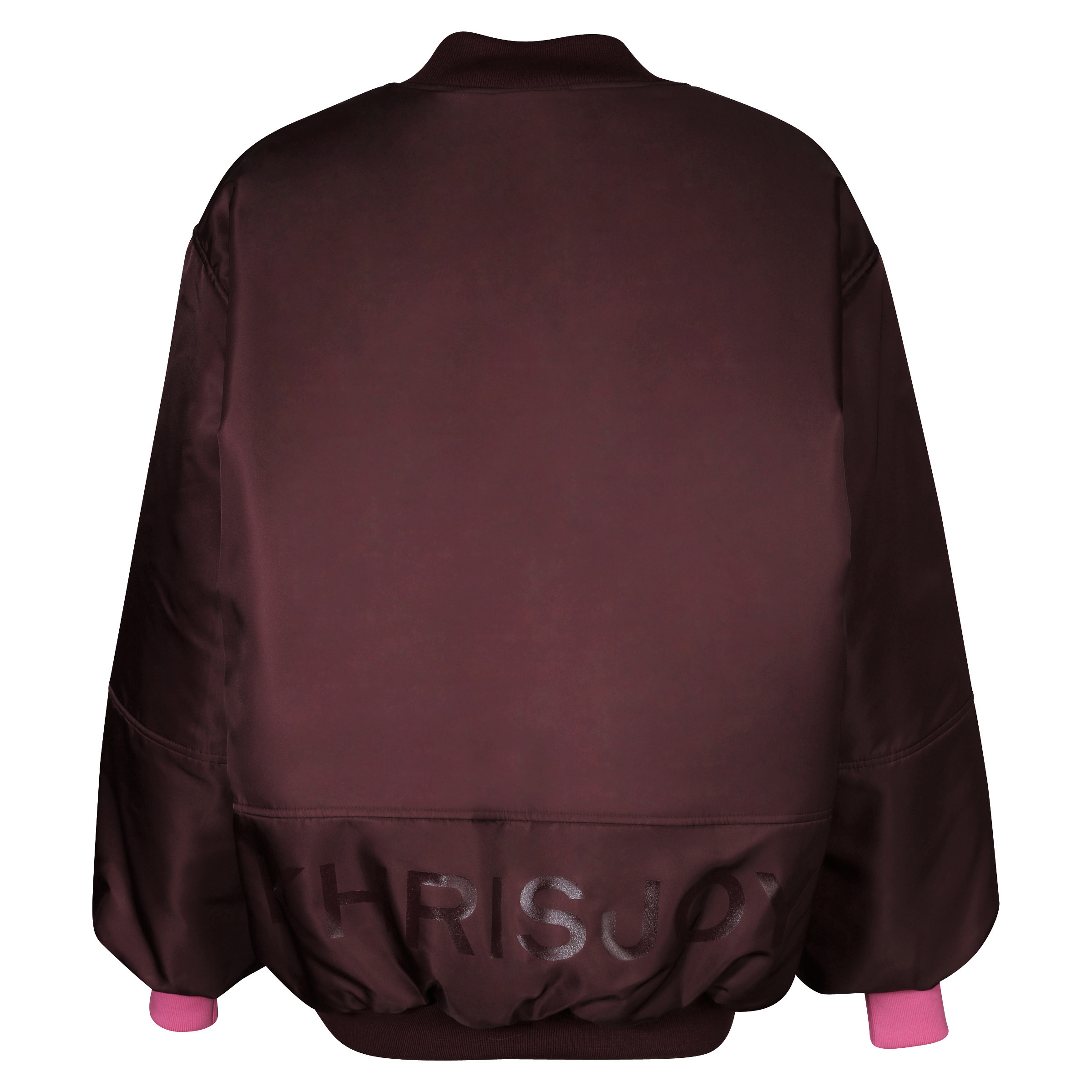 Khrisjoy Puffer Bomber Jacket Aubergine