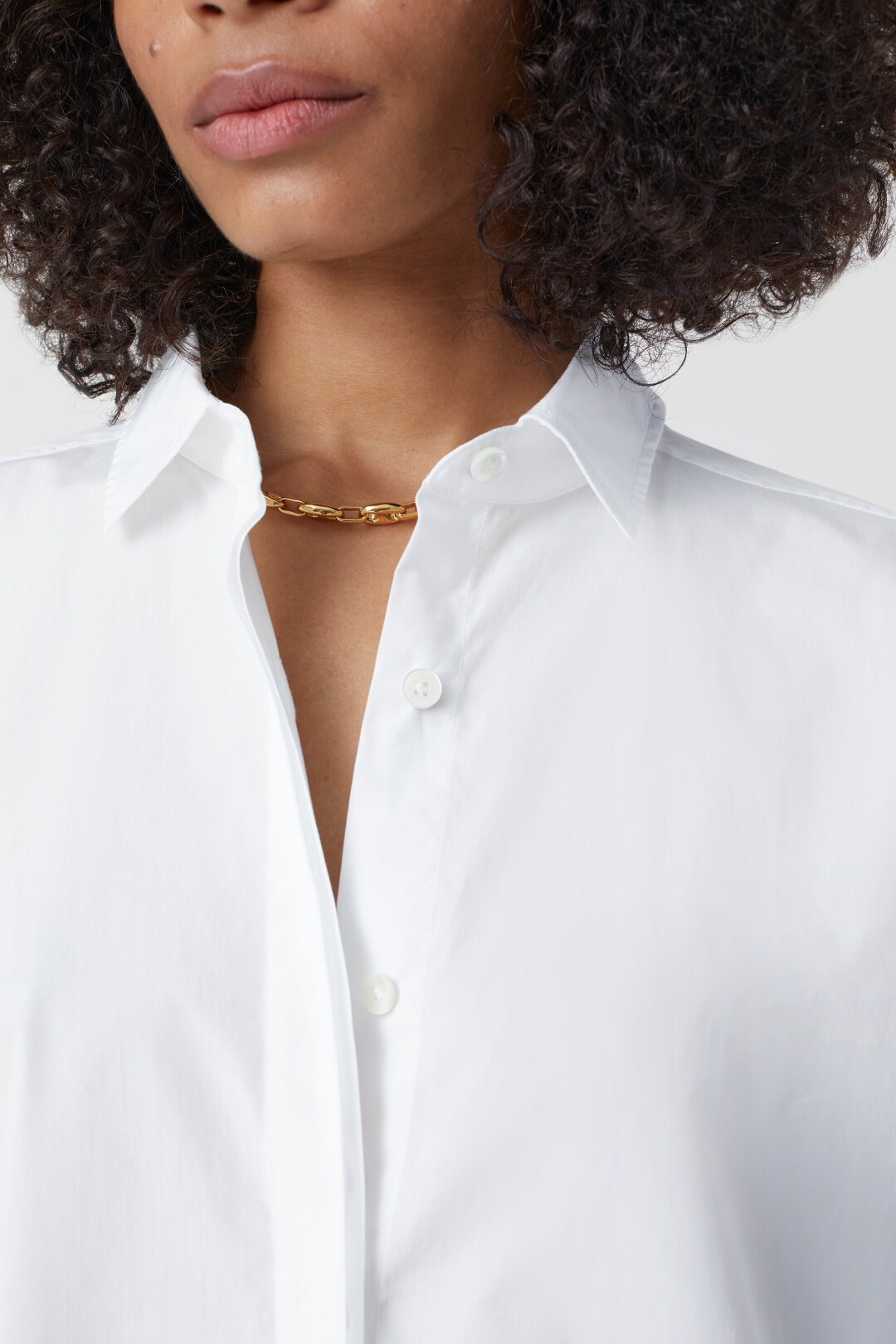 CLOSED Placket Detail Shirt in White