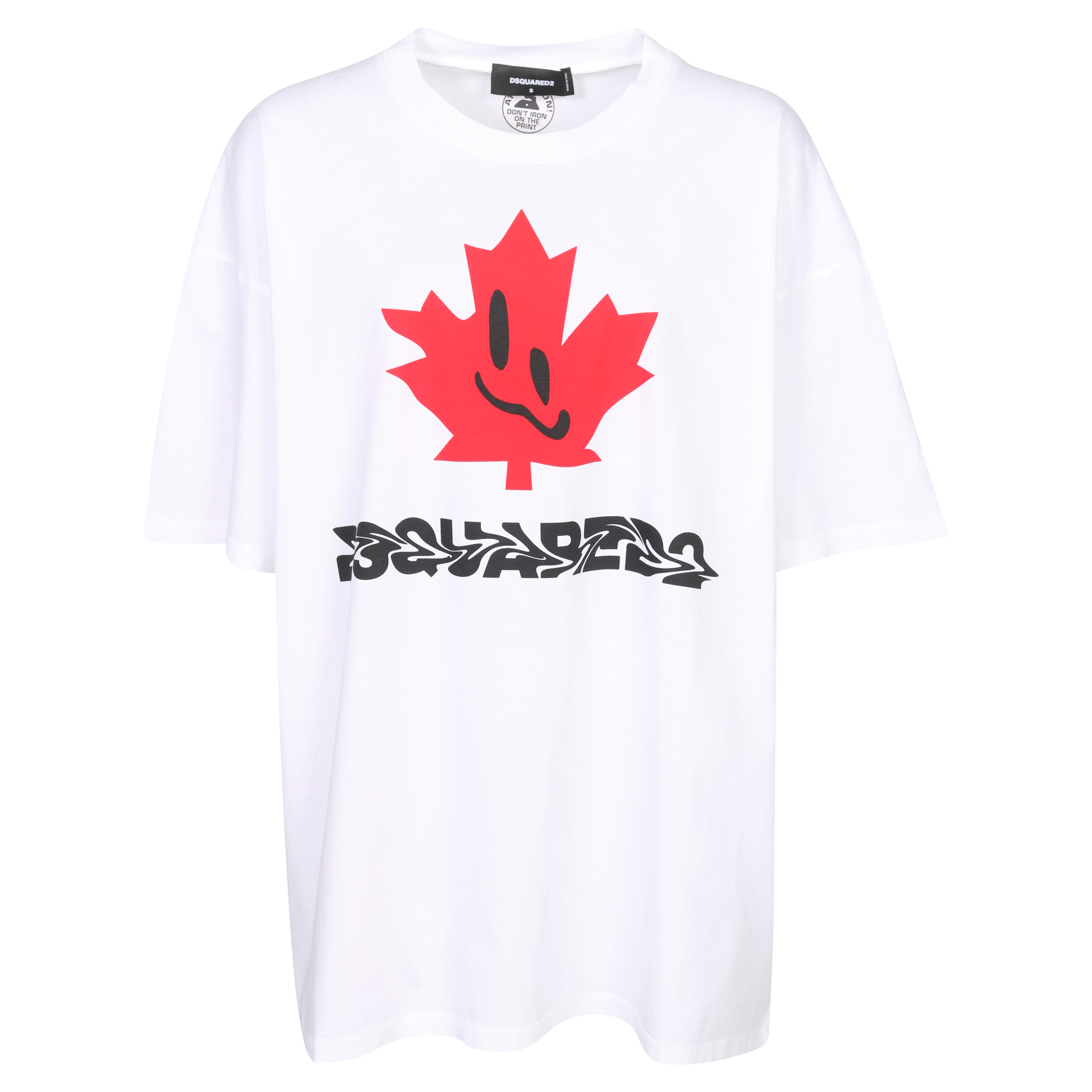 Dsquared Smiling Leaf Tee in White