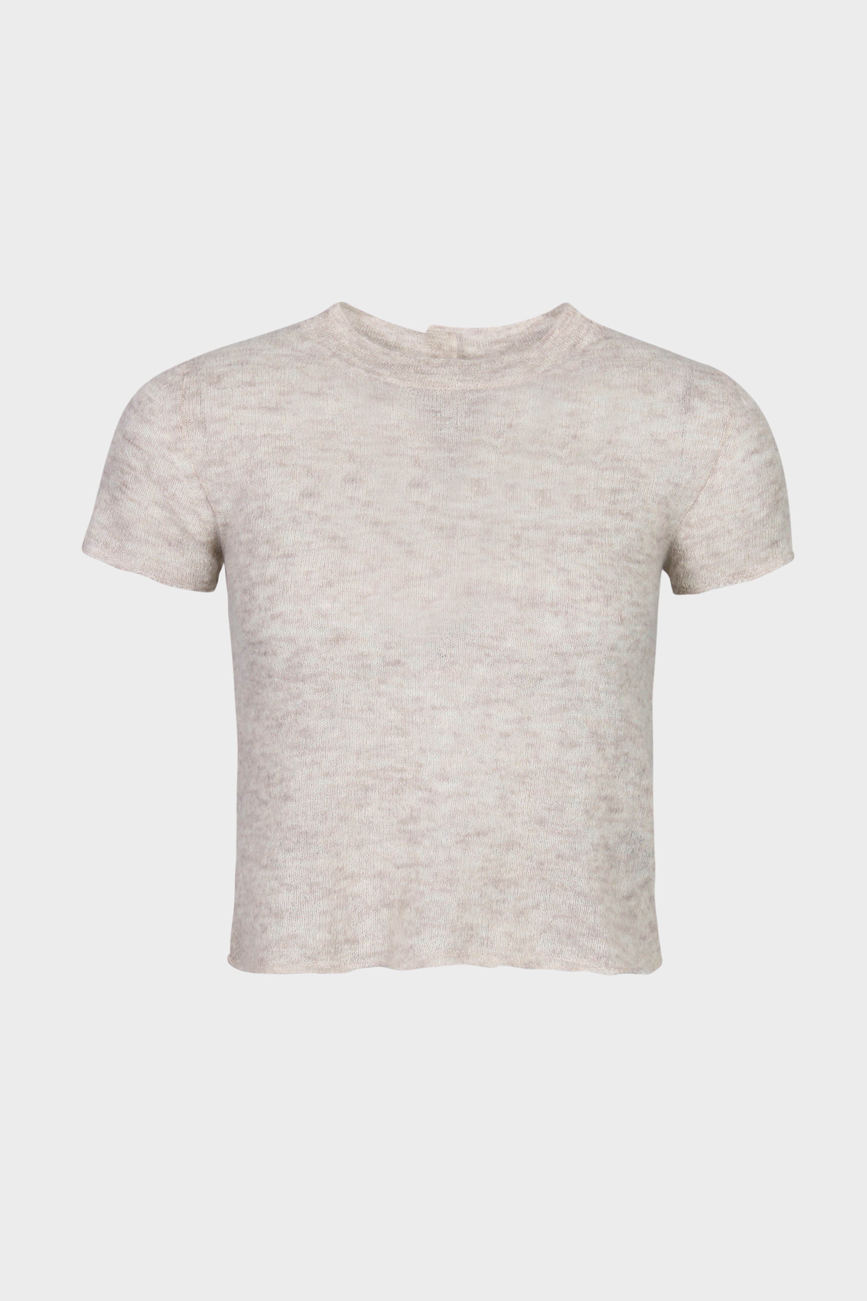HAIKURE Light Knit T-Shirt in Heather Beige