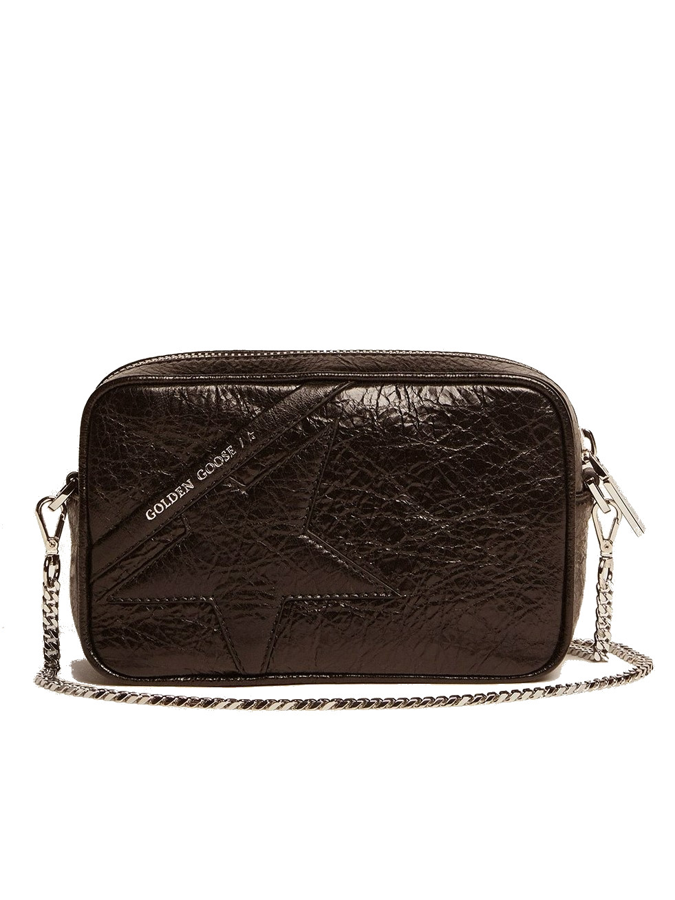 Golden Goose Mini Star Bag Wrinkled in Black