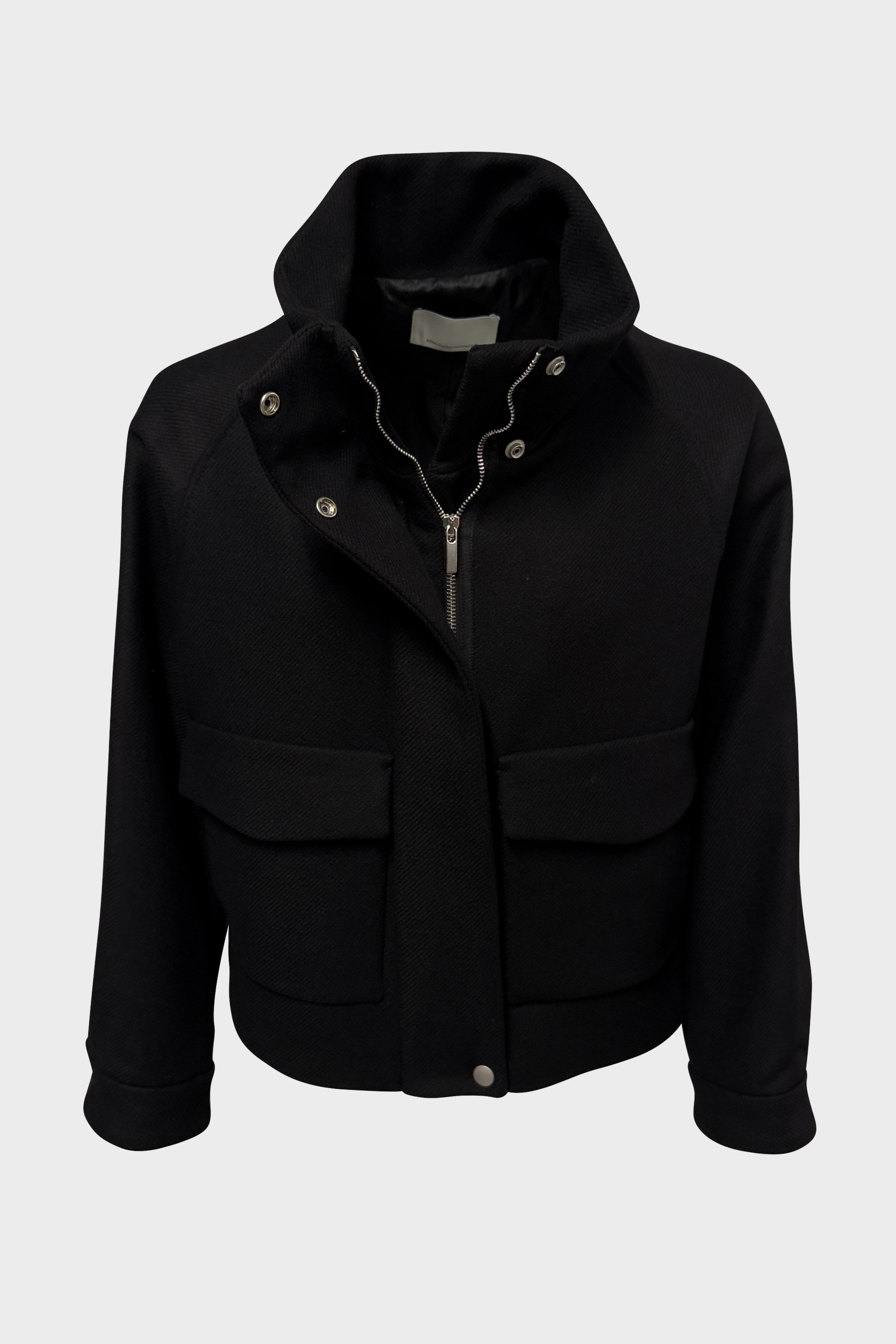NINE:INTHE:MORNING Boxy Fit Wool Jacket in Black NINE:INTHE:MORNING Boxy Fit Wool Jacket in Black