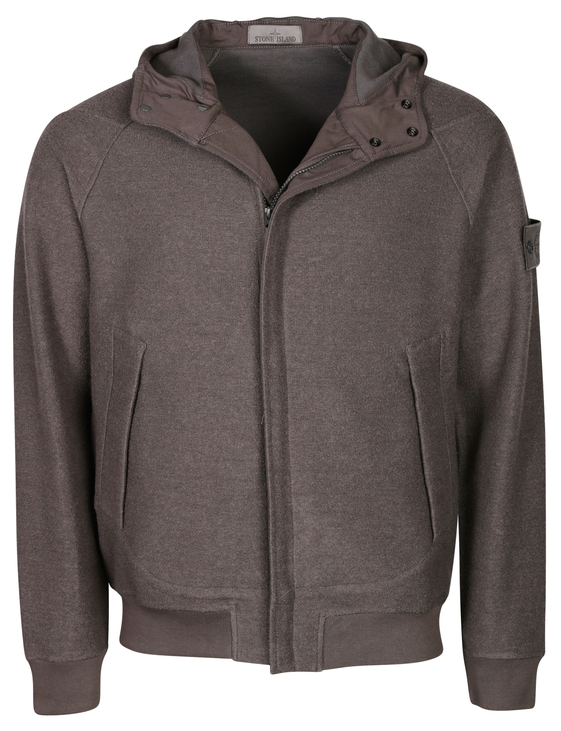 Stone Island Ghostpiece Hooded Zip Sweatjacket Grey