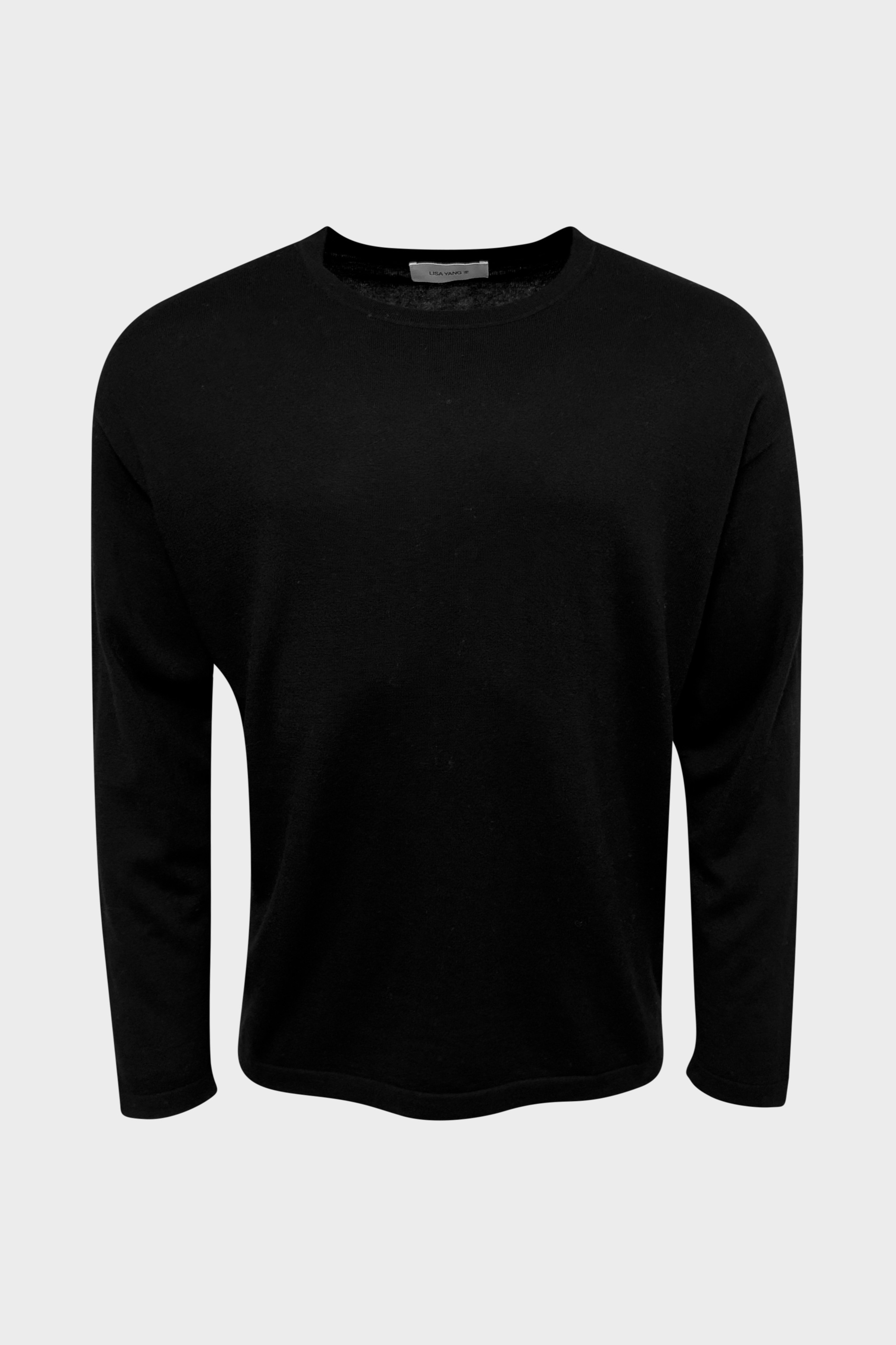 LISA YANG Theodore Cotton/Cashmere Sweater in Black