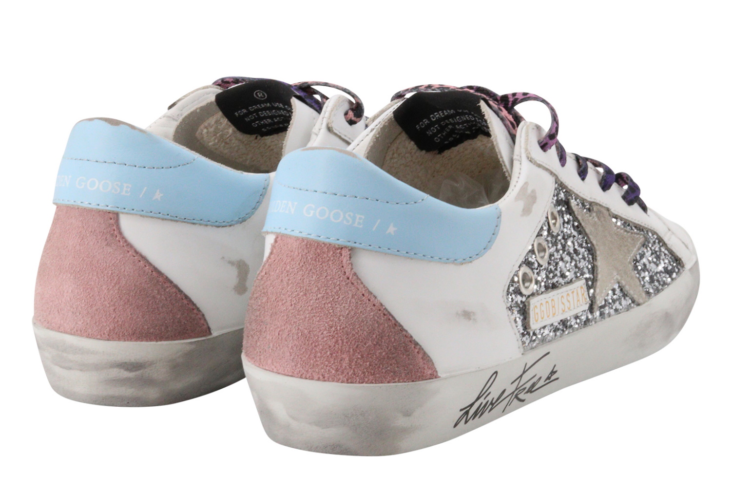 Golden Goose Superstar Glitter And Leather Upper Suede Star 40