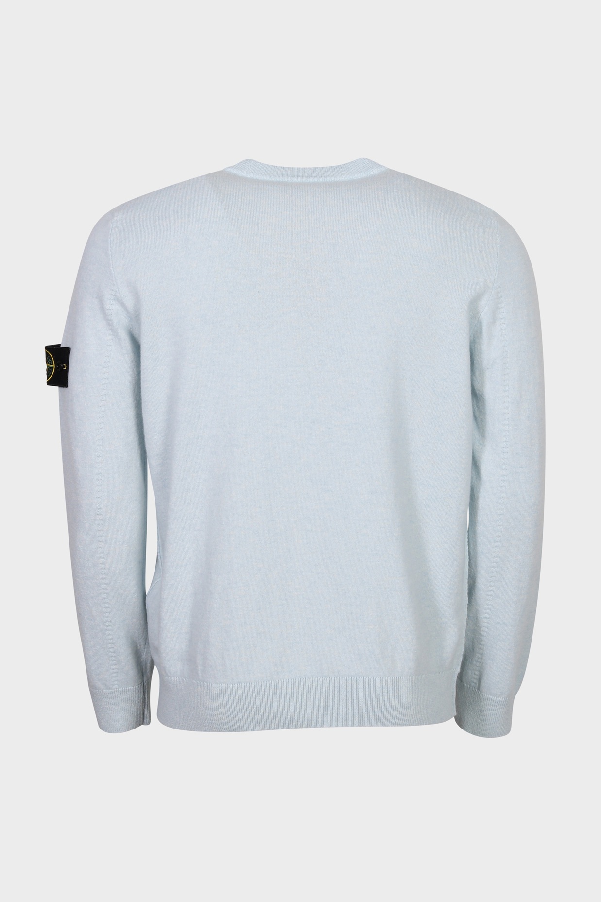 STONE ISLAND Light Knit Pullover in Light Blue