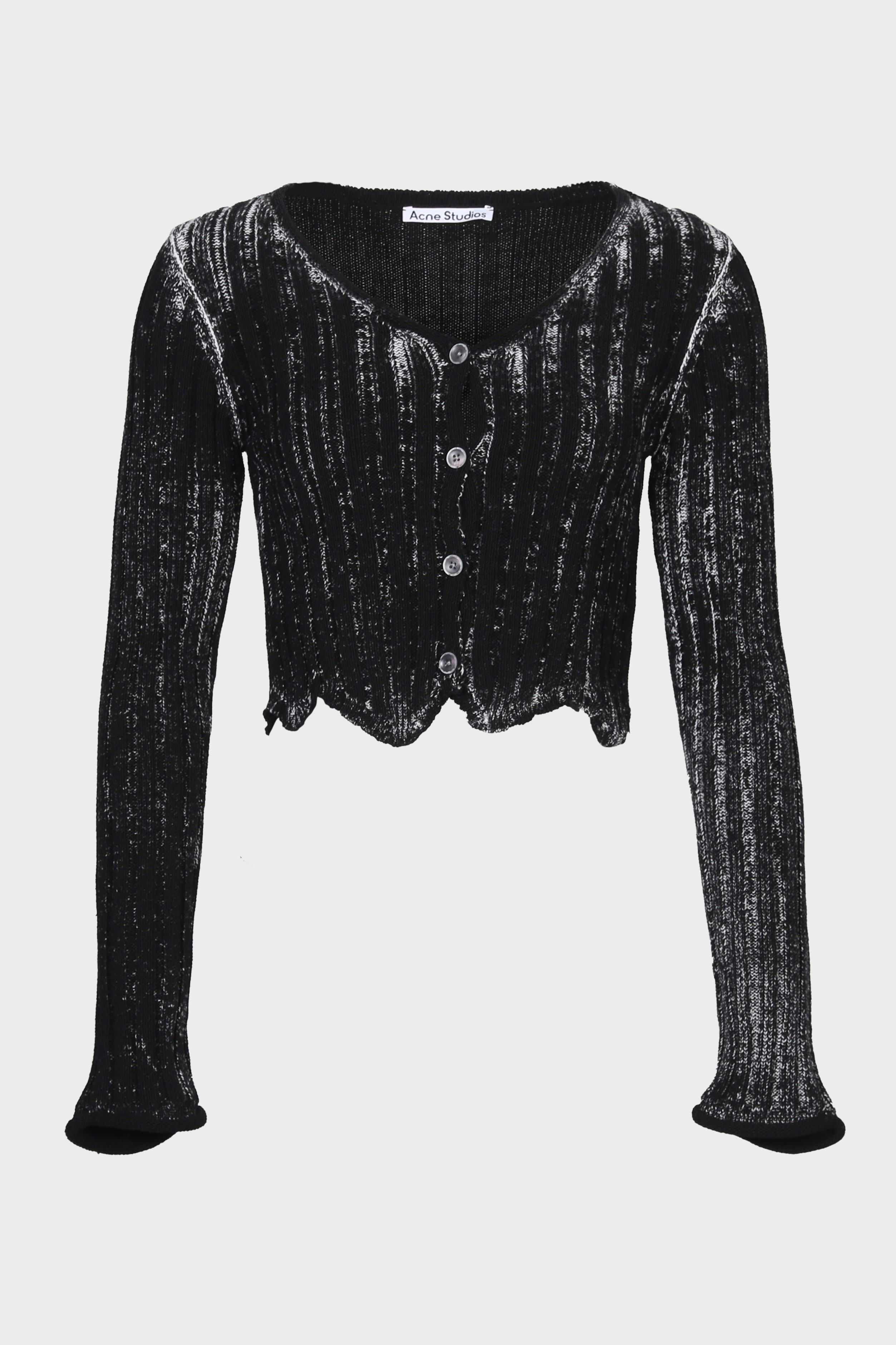 ACNE STUDIOS Knit Cardigan in Black/White S