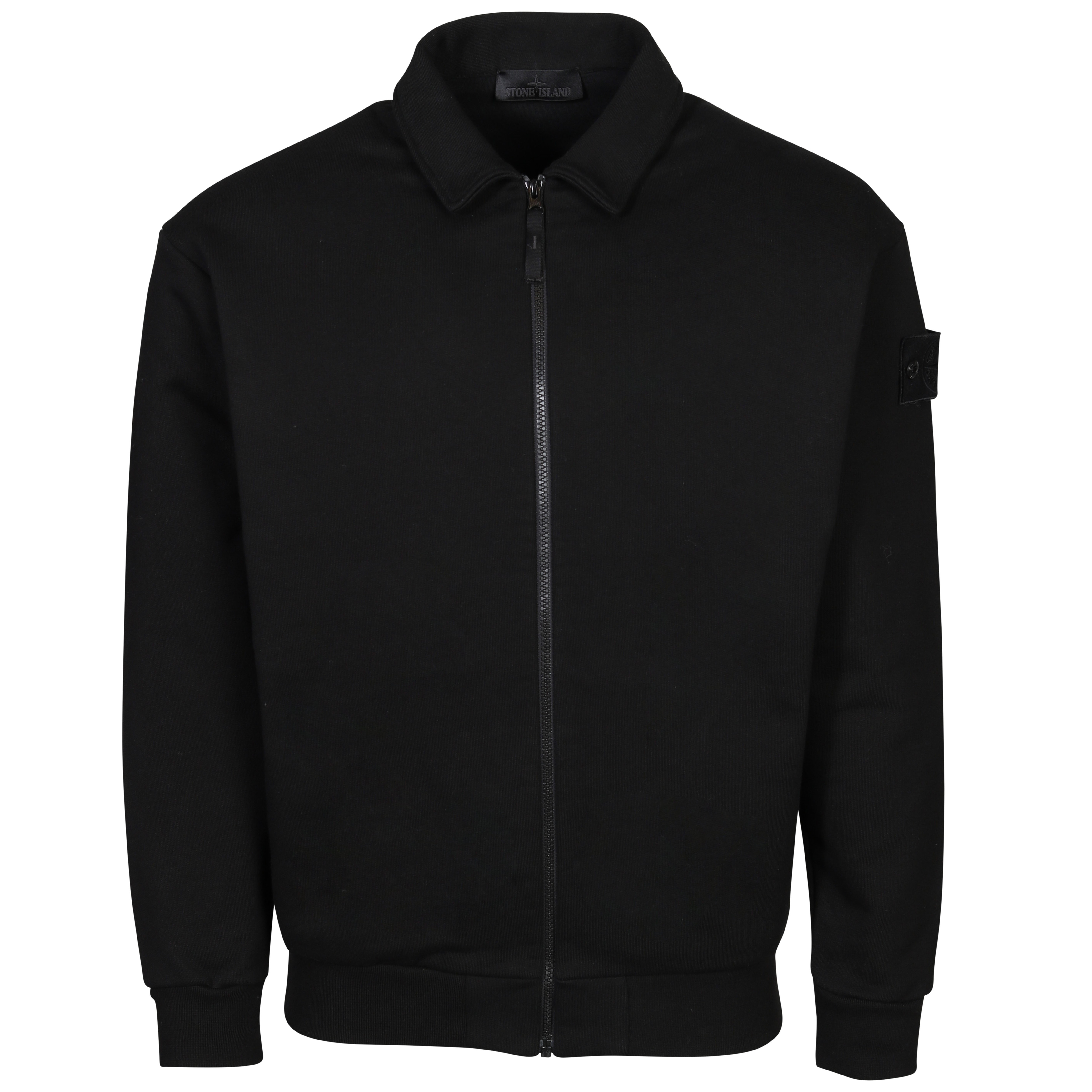 Stone Island Ghost Zip Sweatjacket in Black
