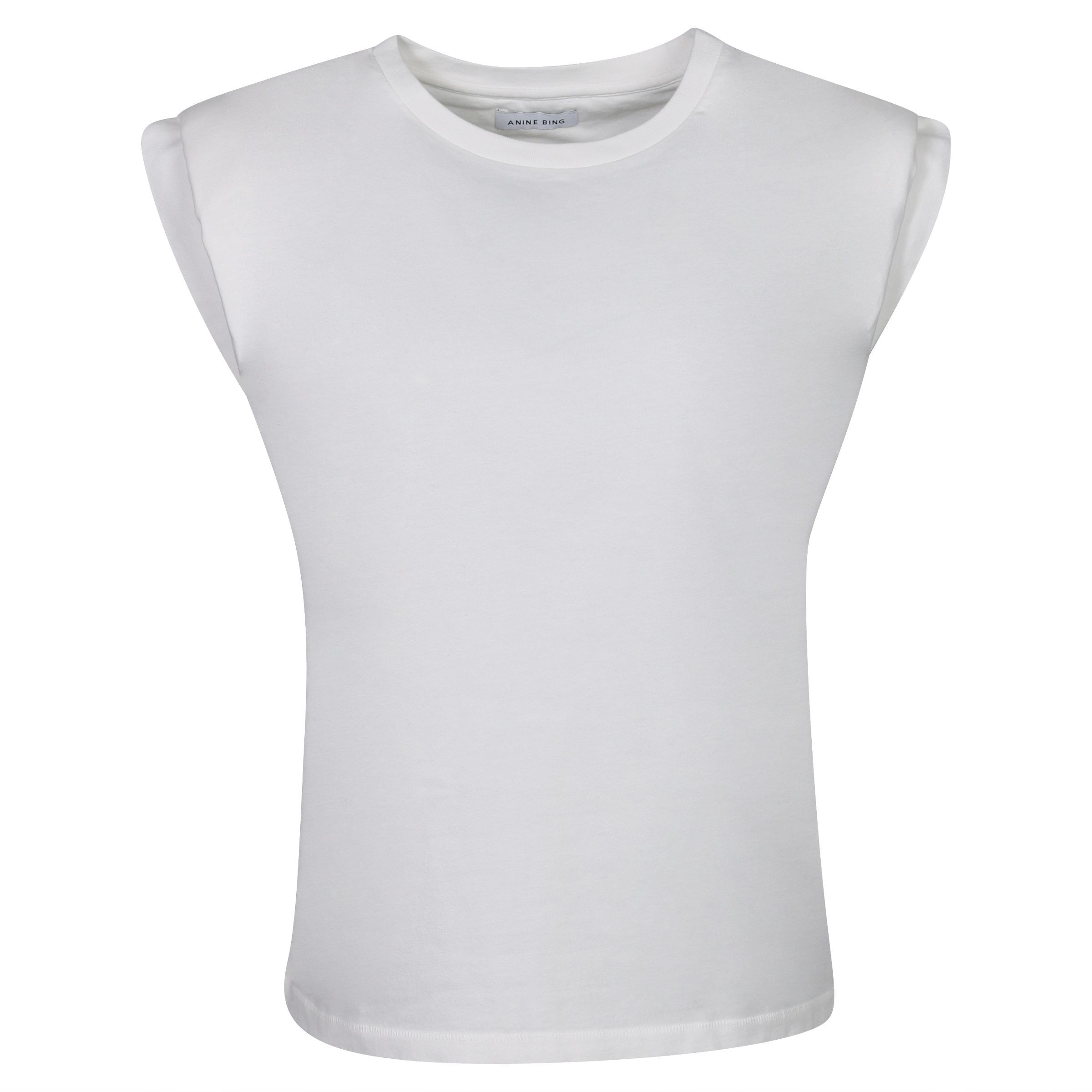 Anine Bing Tank Tanner Big Shoulder White